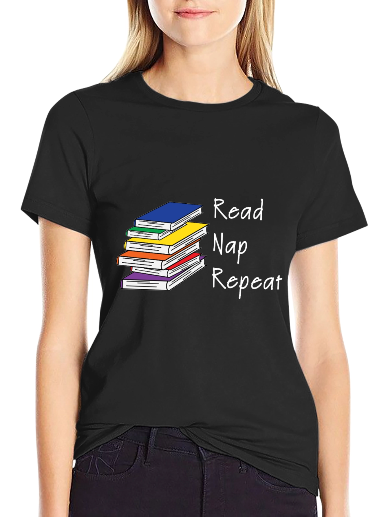 Read Nap Repeat Graphic T-Shirt