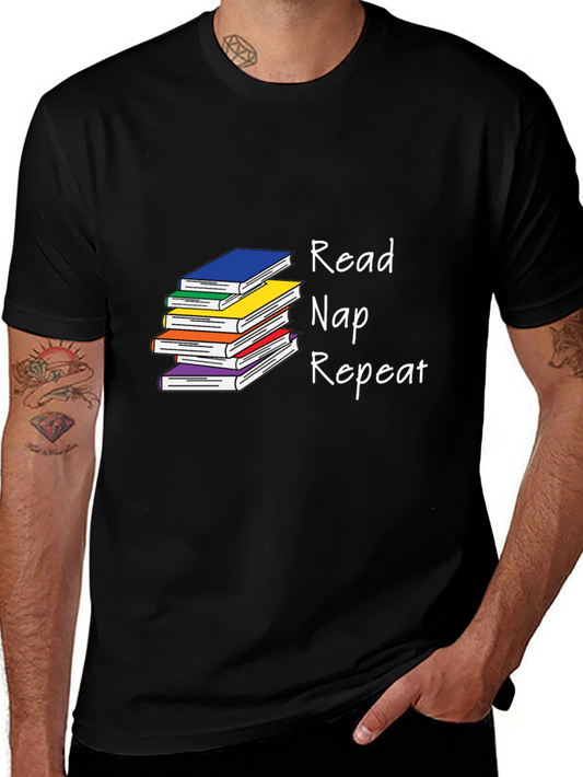 Read Nap Repeat Graphic T-Shirt
