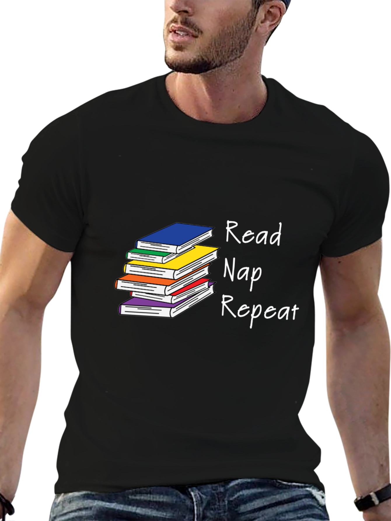 Read Nap Repeat Graphic T-Shirt