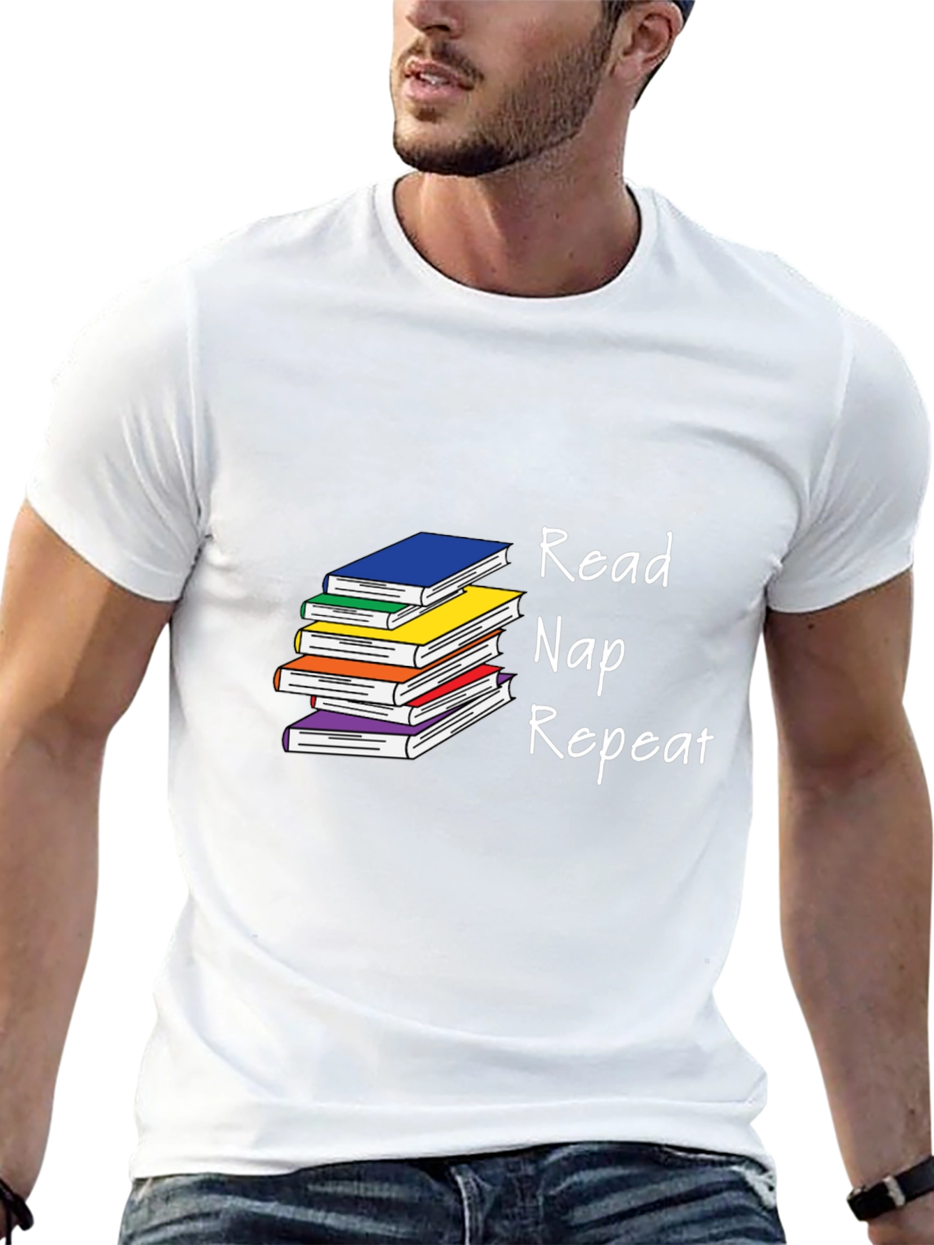 Read Nap Repeat Graphic T-Shirt