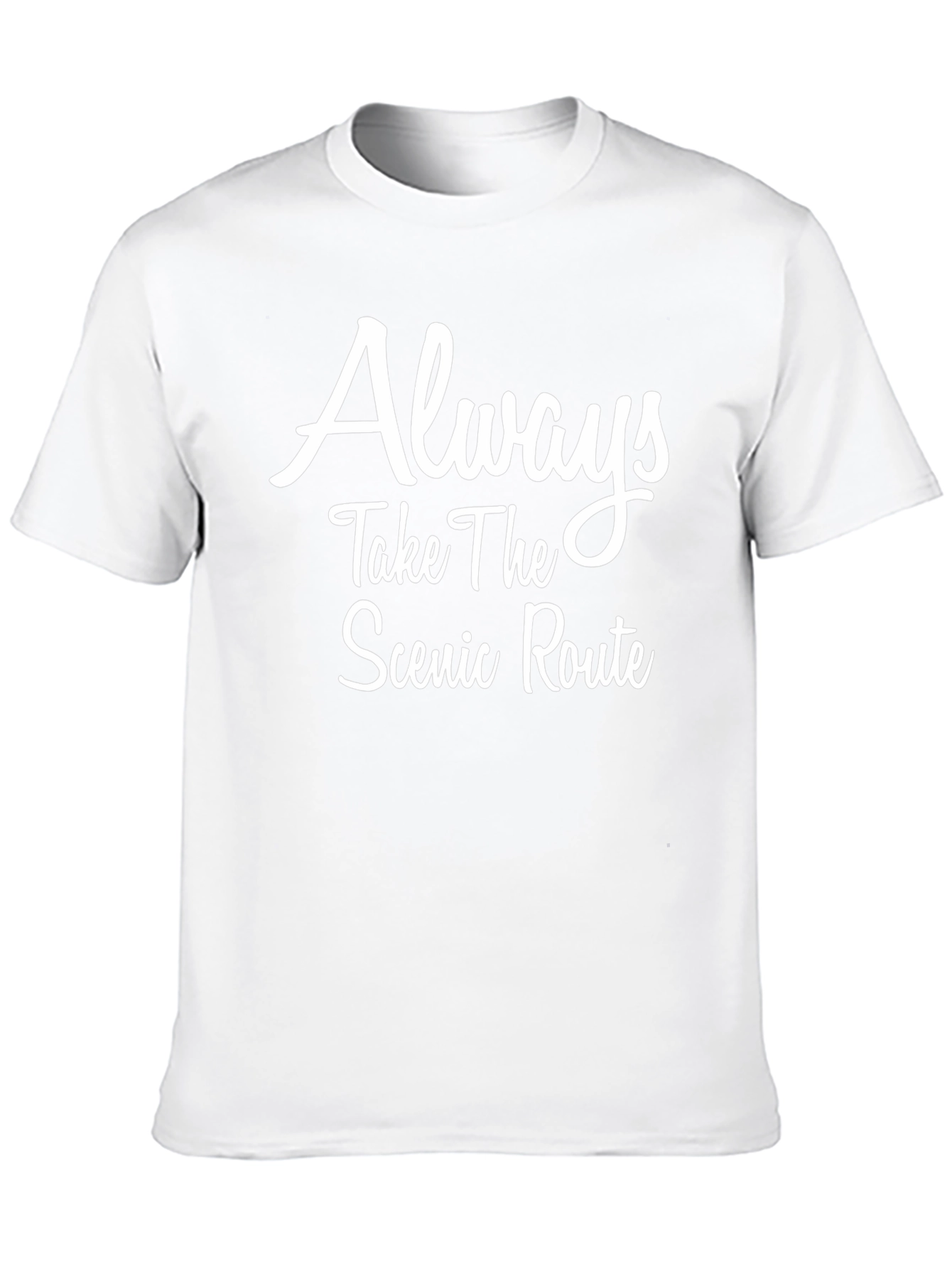 Scenic Route Black T-Shirt - Inspirational Graphic Tee