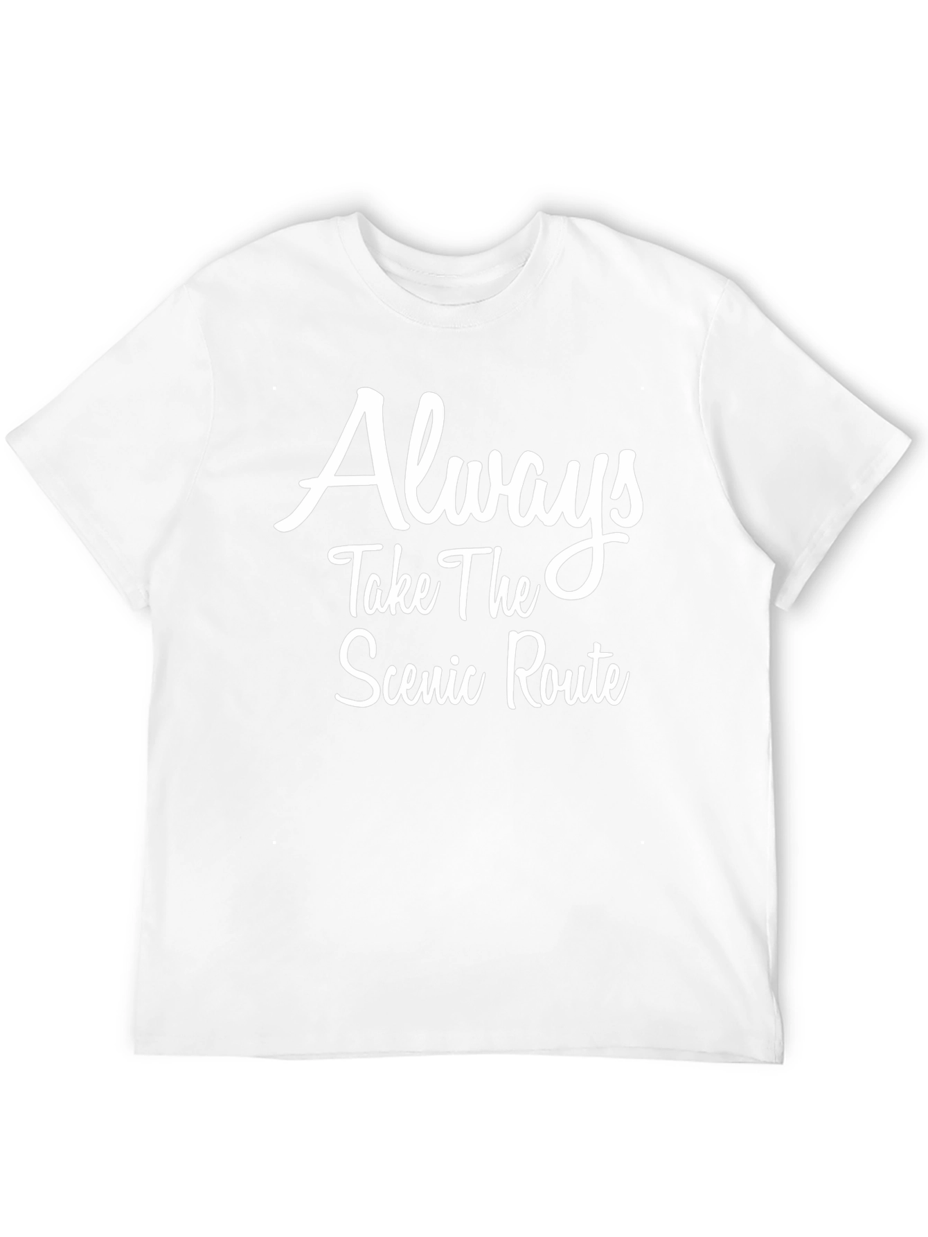 Scenic Route Black T-Shirt - Inspirational Graphic Tee