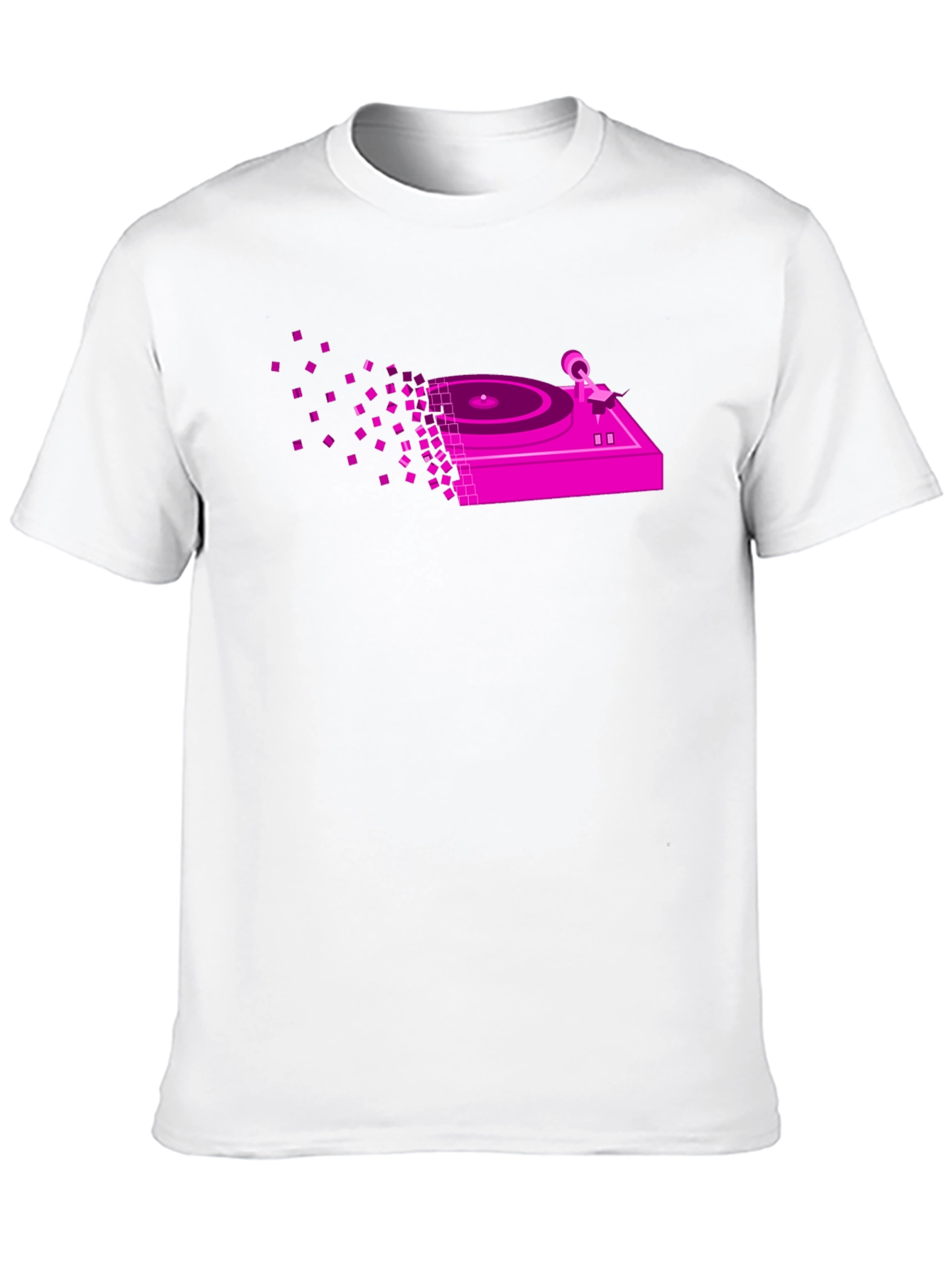 DJ Turntable Graphic Tee - Black