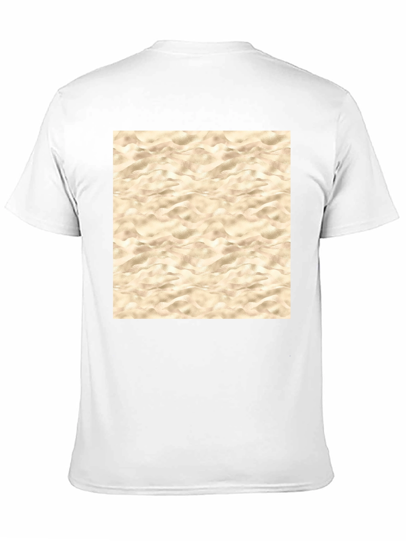 Beach Sand Pattern Graphic Tee - Black T-Shirt