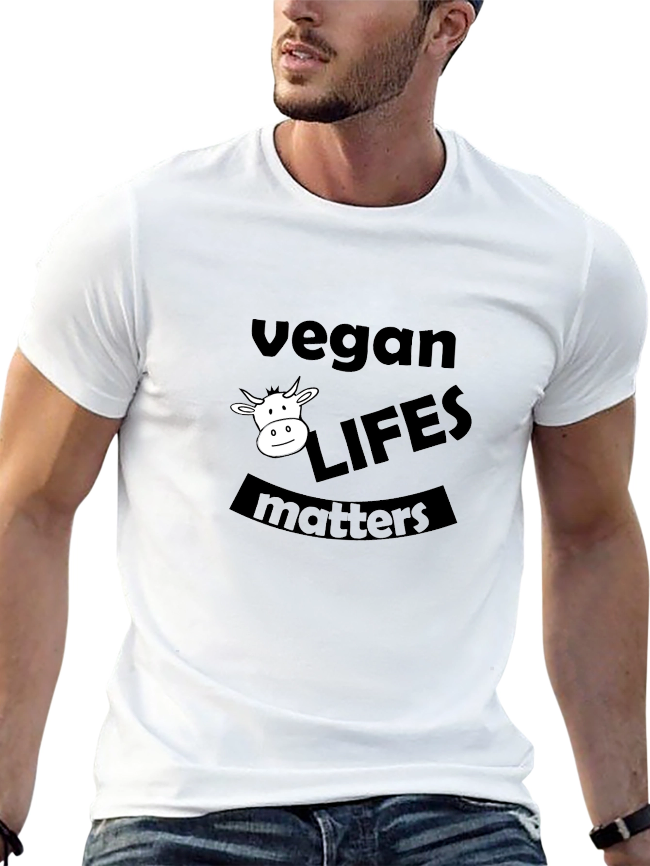 Vegan Life Matters T-Shirt - Black Animal Rights