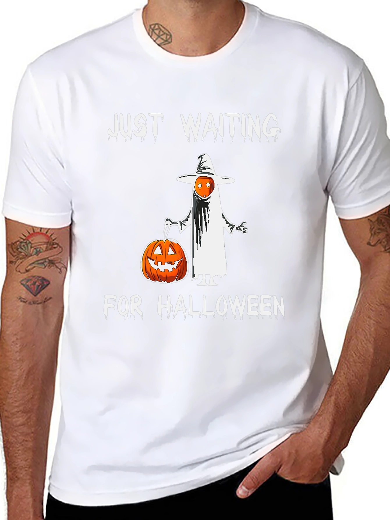 Halloween Ghost Pumpkin Graphic Tee