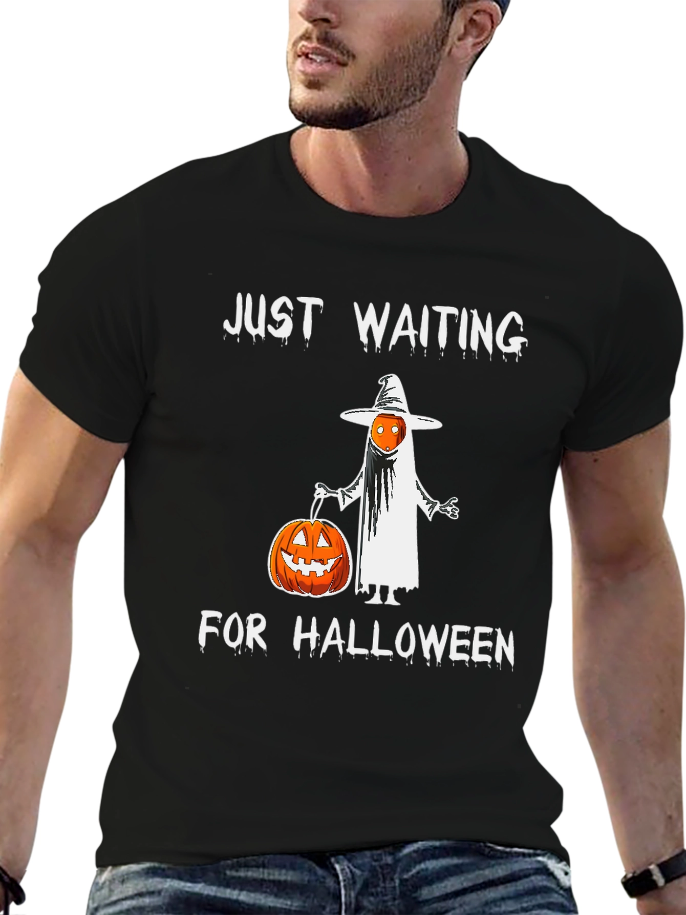 Halloween Ghost Pumpkin Graphic Tee