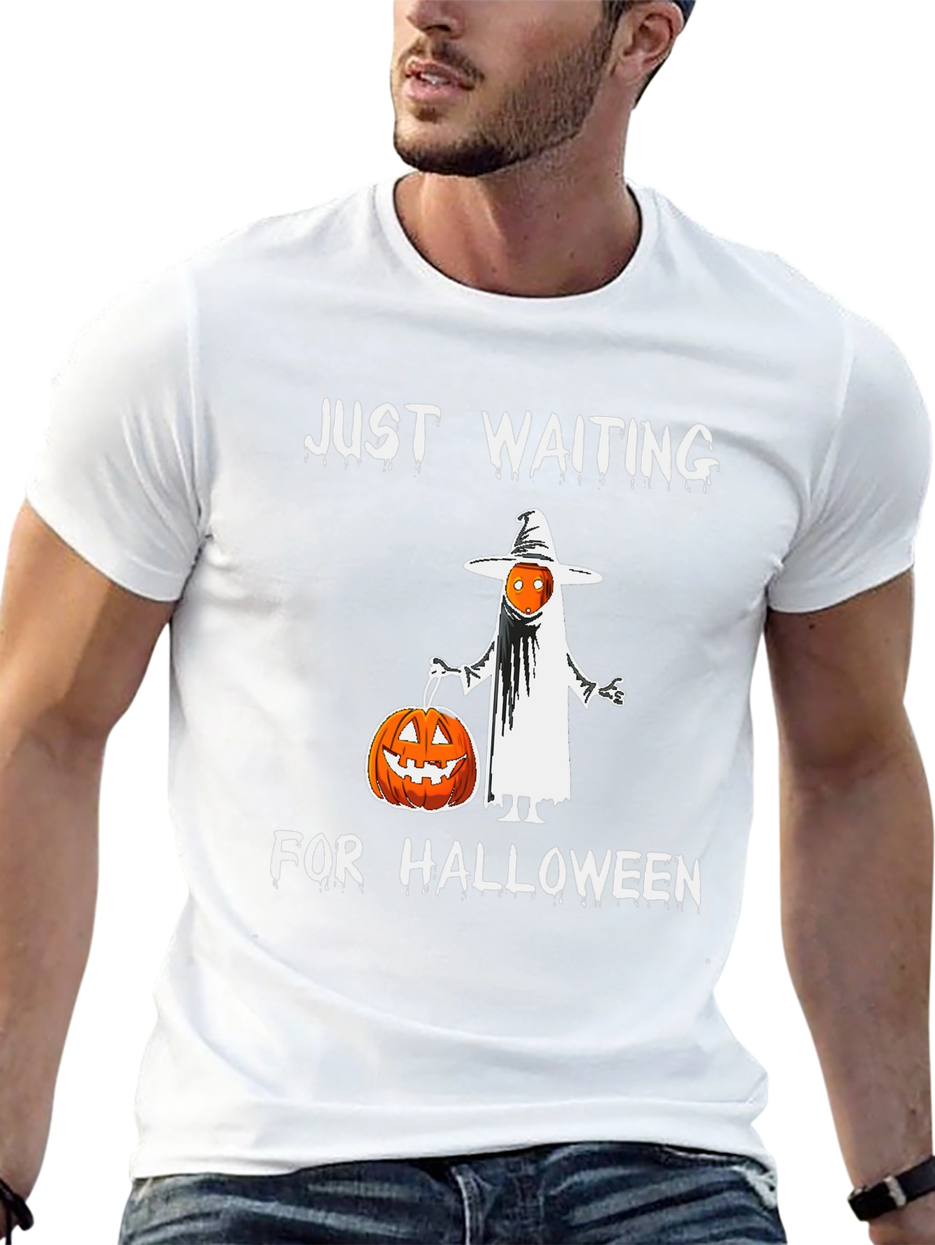 Halloween Ghost Pumpkin Graphic Tee