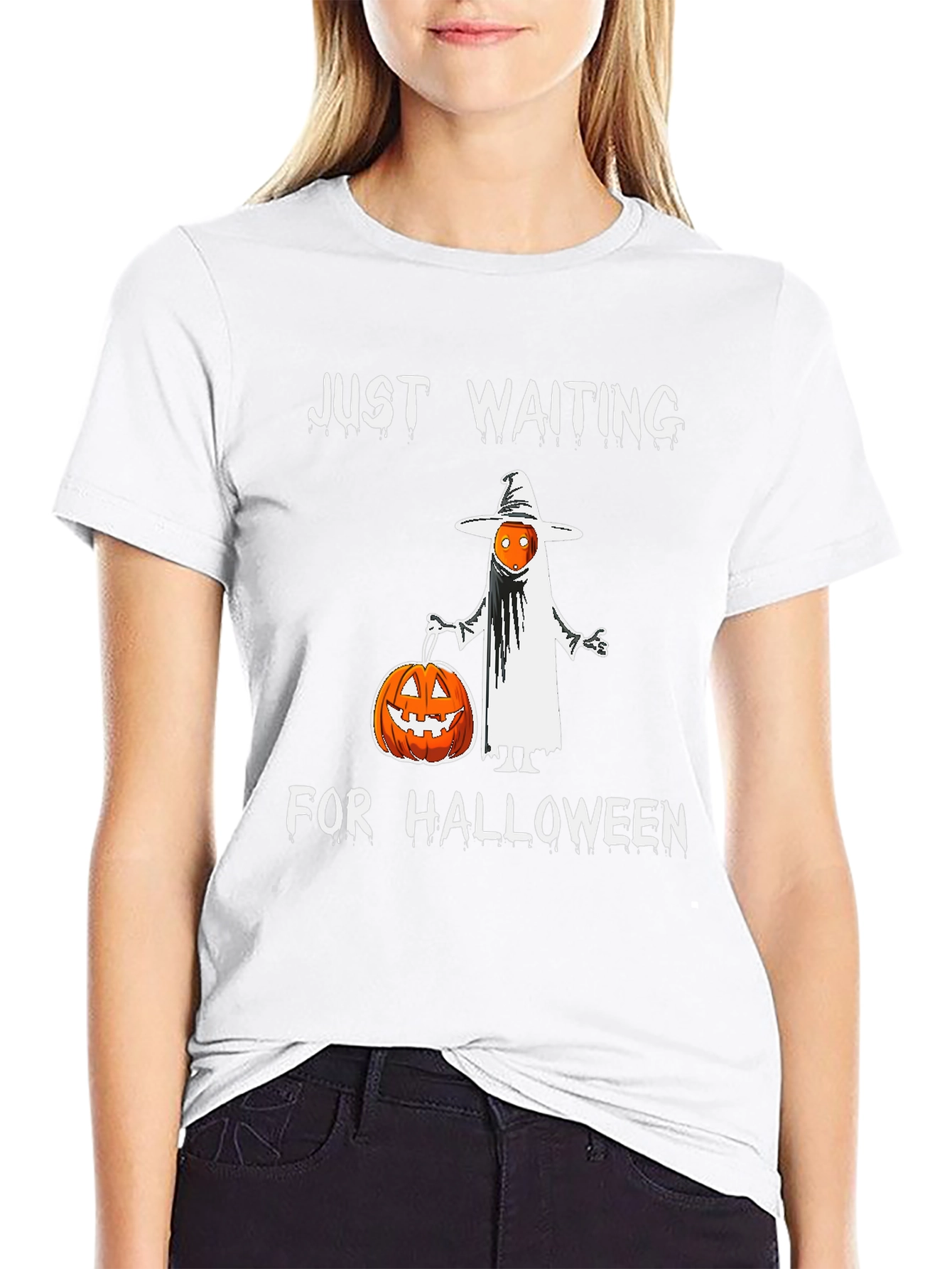 Halloween Ghost Pumpkin Graphic Tee