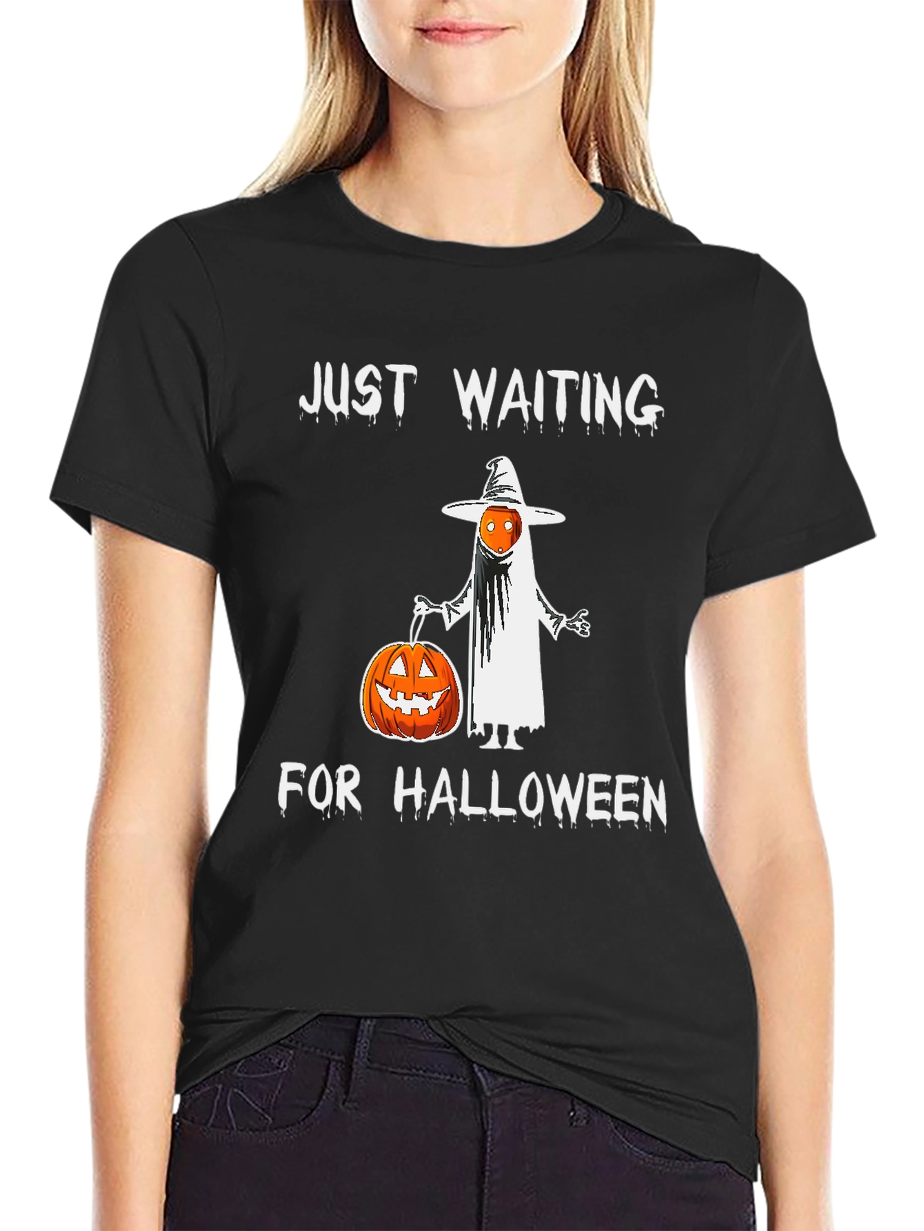 Halloween Ghost Pumpkin Graphic Tee