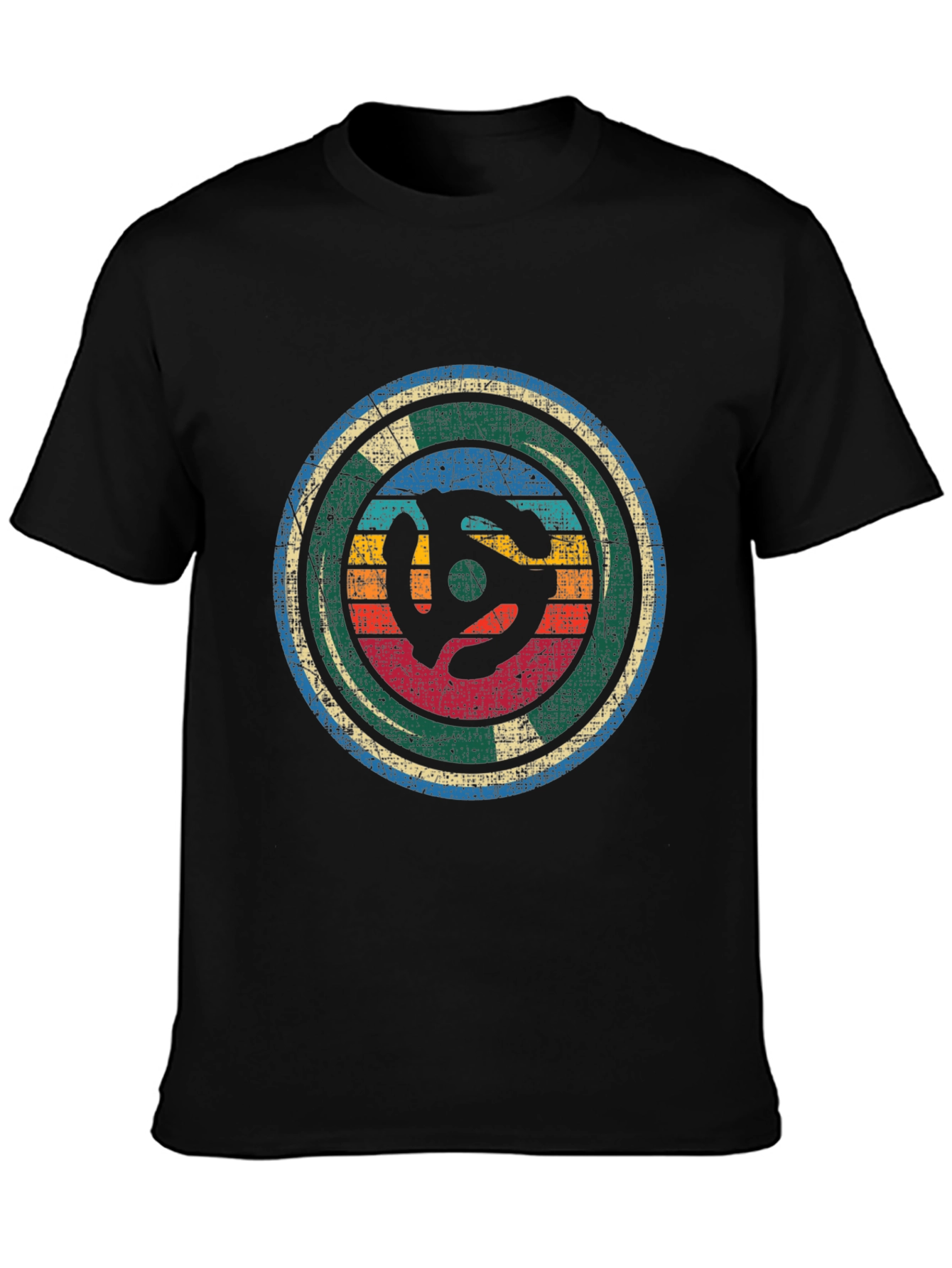 Retro Vinyl Record Adapter T-Shirt