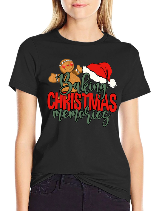 Baking Christmas Memories T-Shirt Festive Tee