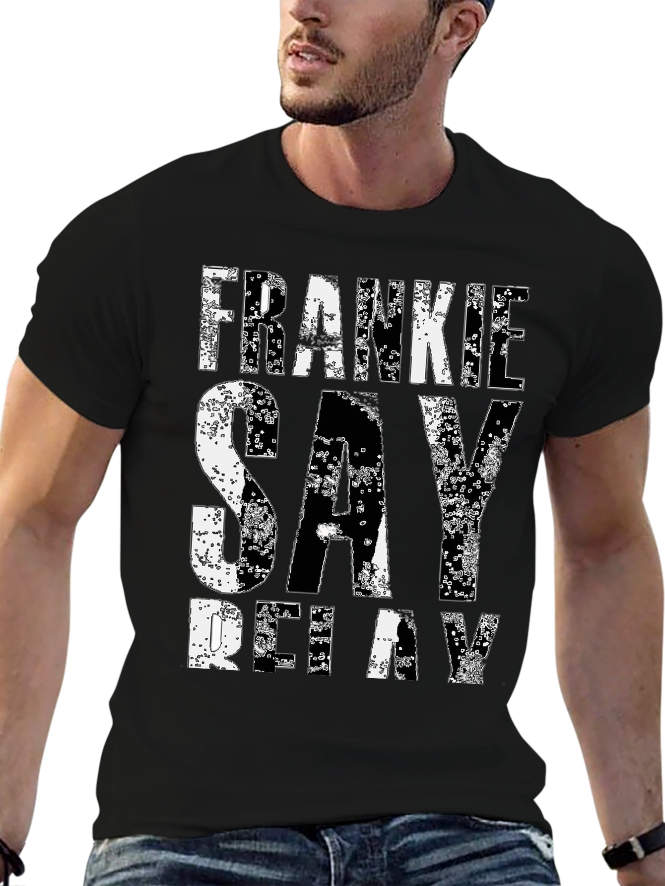Frankie Say Relax Graphic Tee - Classic Black T-Shirt