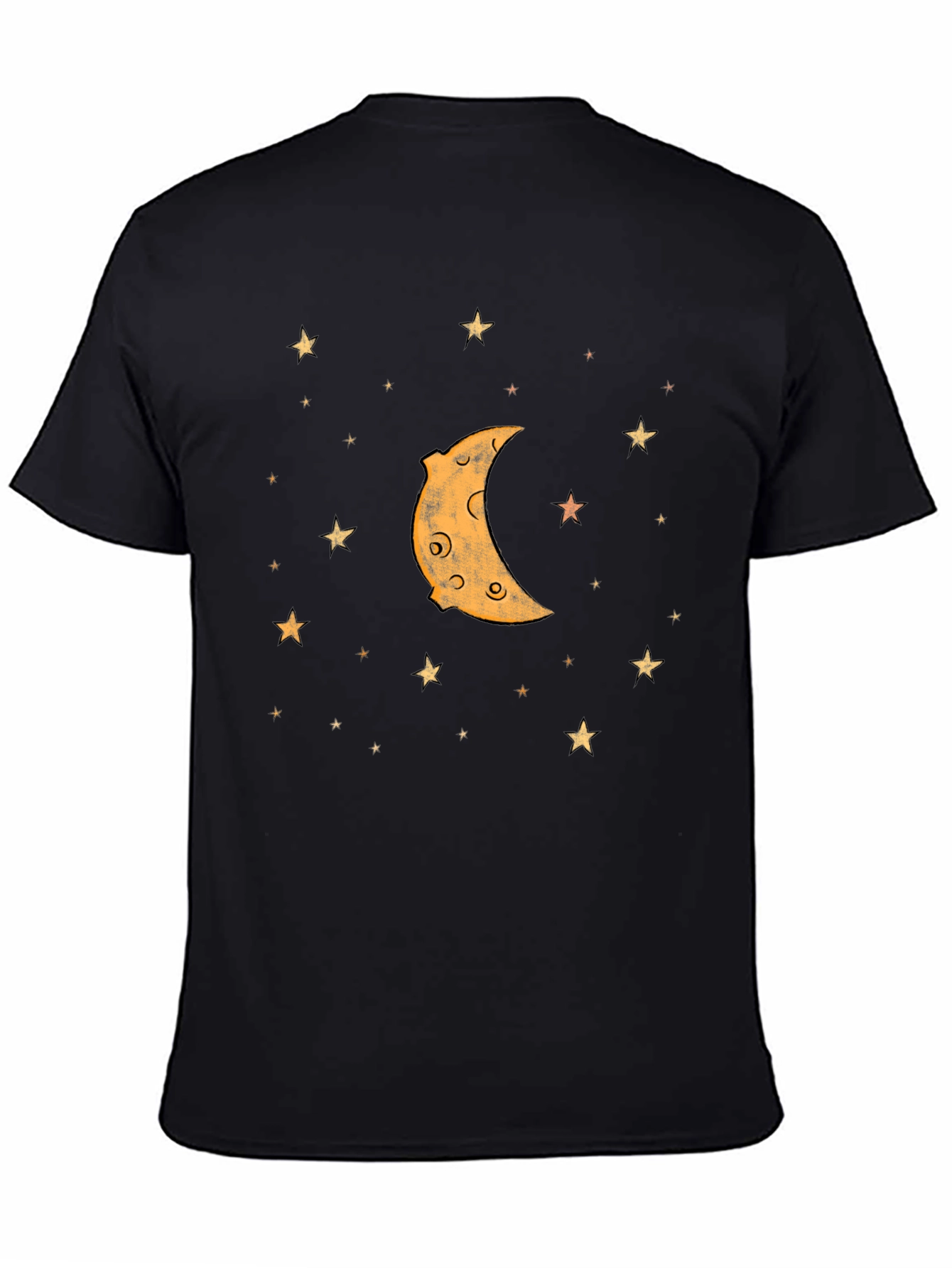 Crescent Moon & Stars Graphic T-Shirt