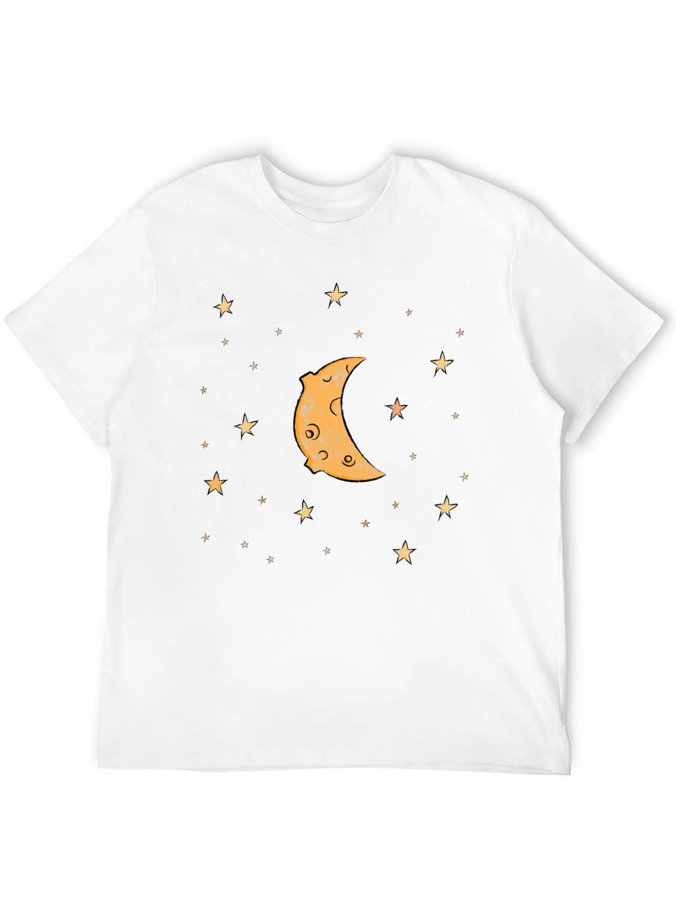 Crescent Moon & Stars Graphic T-Shirt