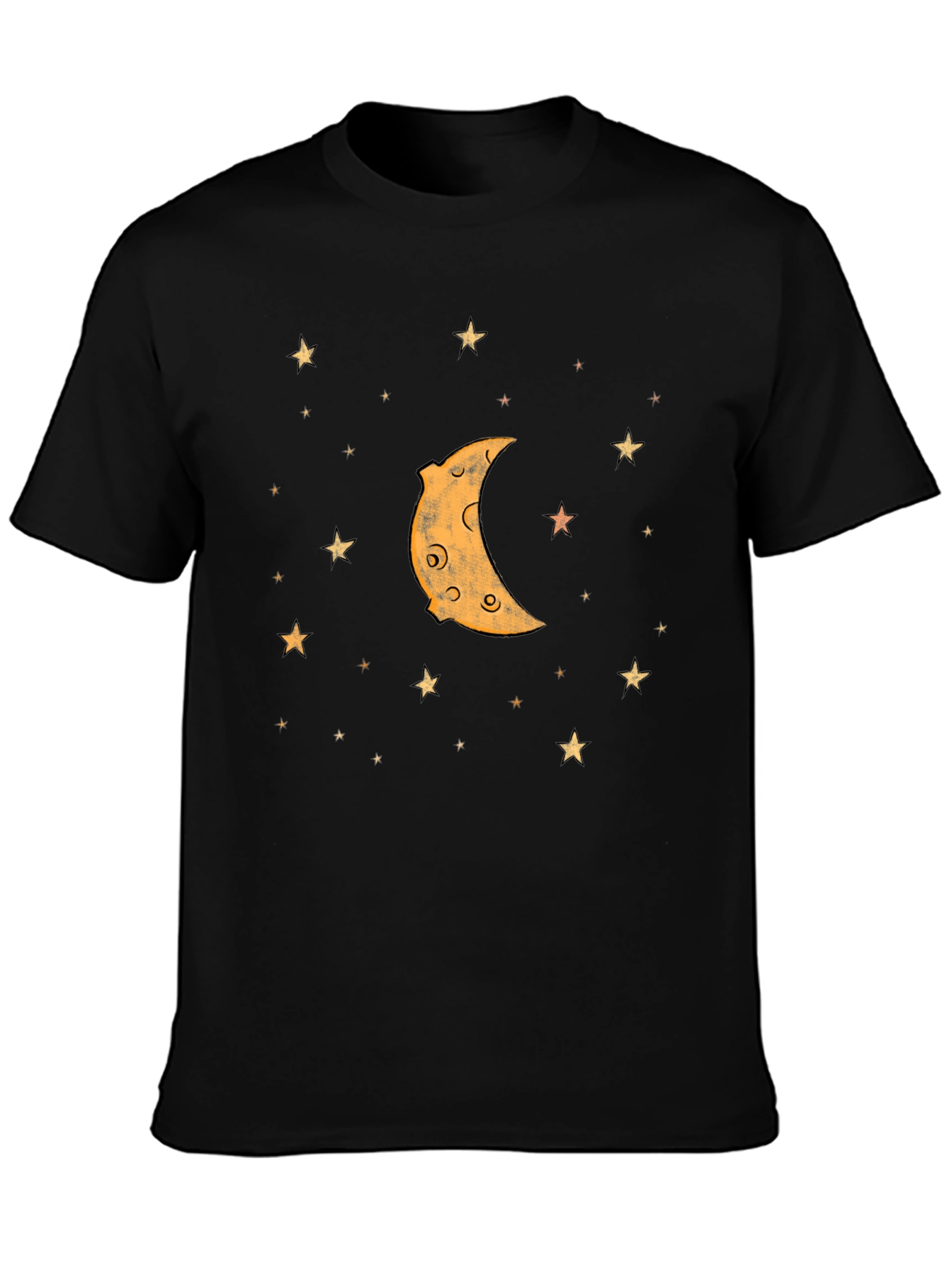 Crescent Moon & Stars Graphic T-Shirt