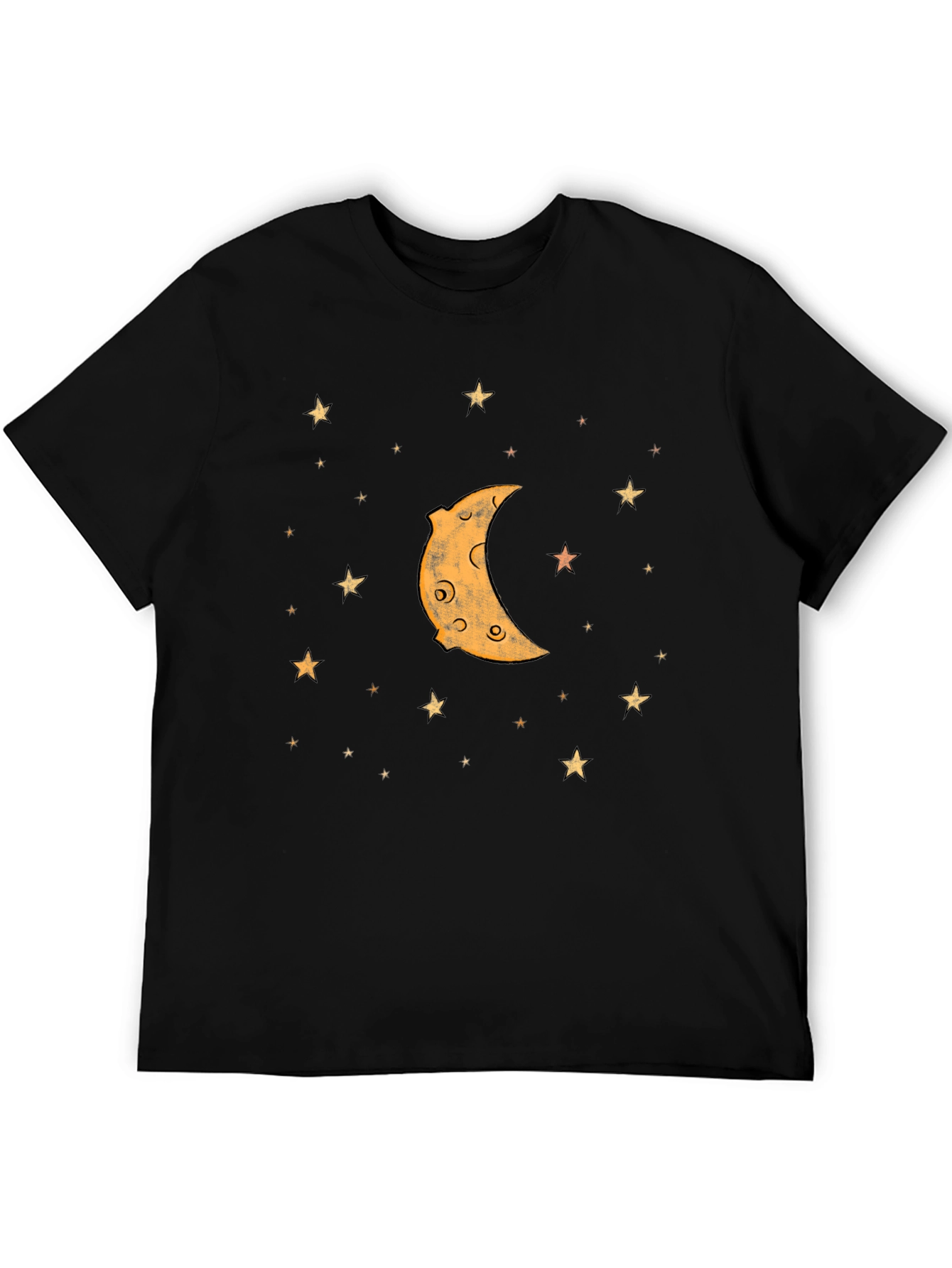 Crescent Moon & Stars Graphic T-Shirt