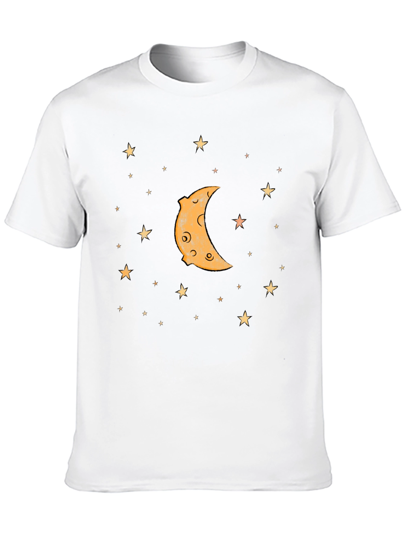 Crescent Moon & Stars Graphic T-Shirt