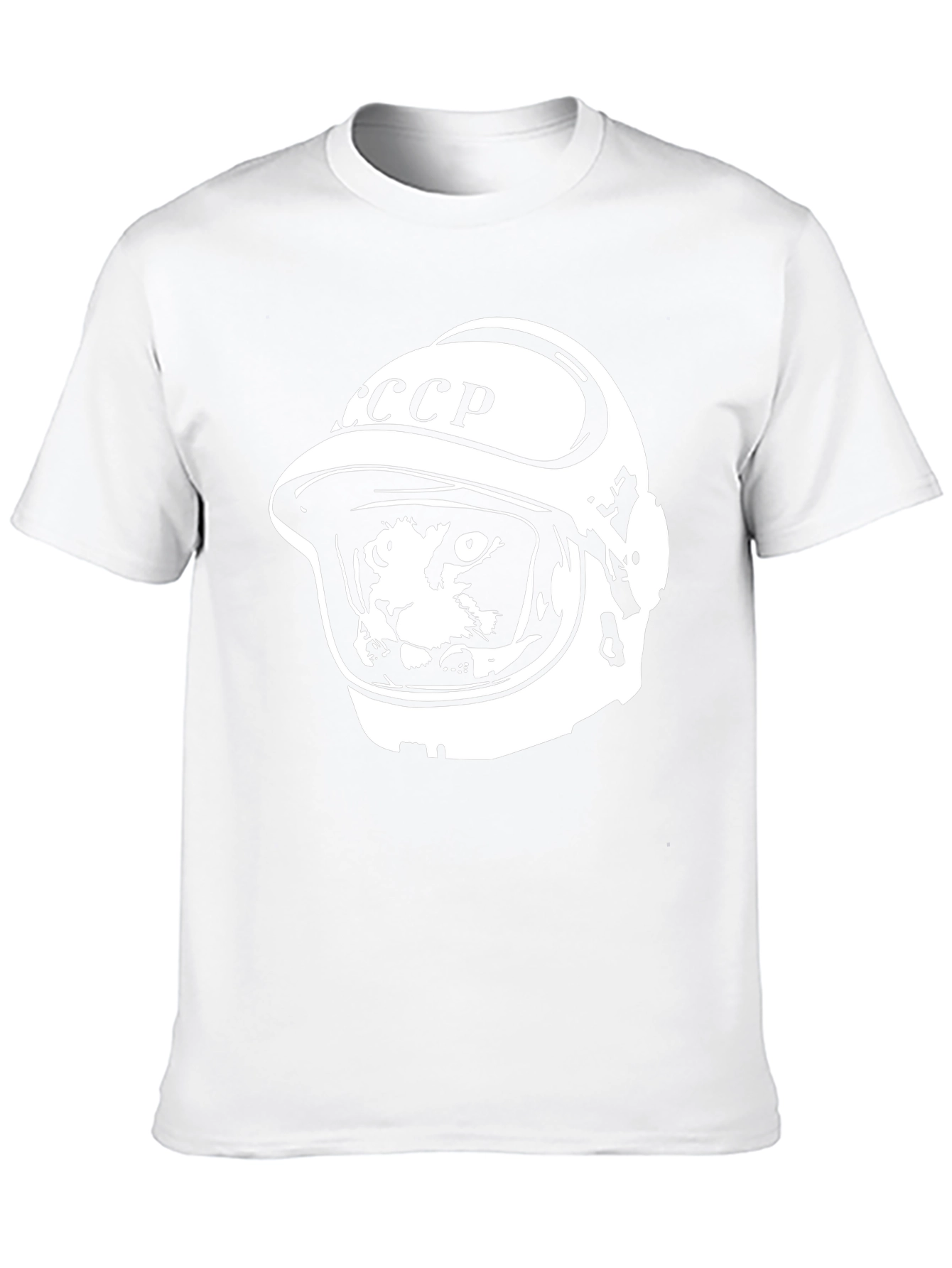 Cat Cosmonaut T-Shirt - CCCP Space Helmet Tee