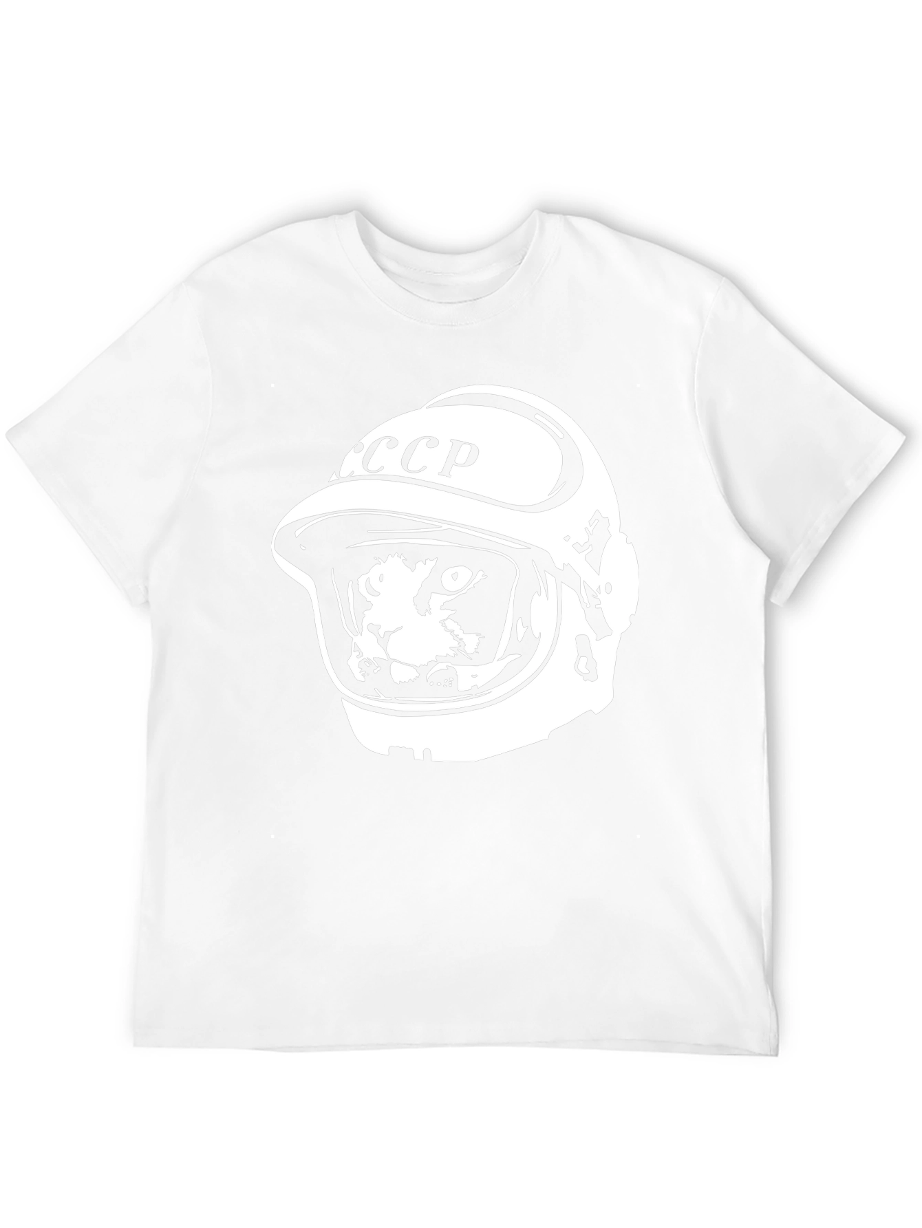 Cat Cosmonaut T-Shirt - CCCP Space Helmet Tee