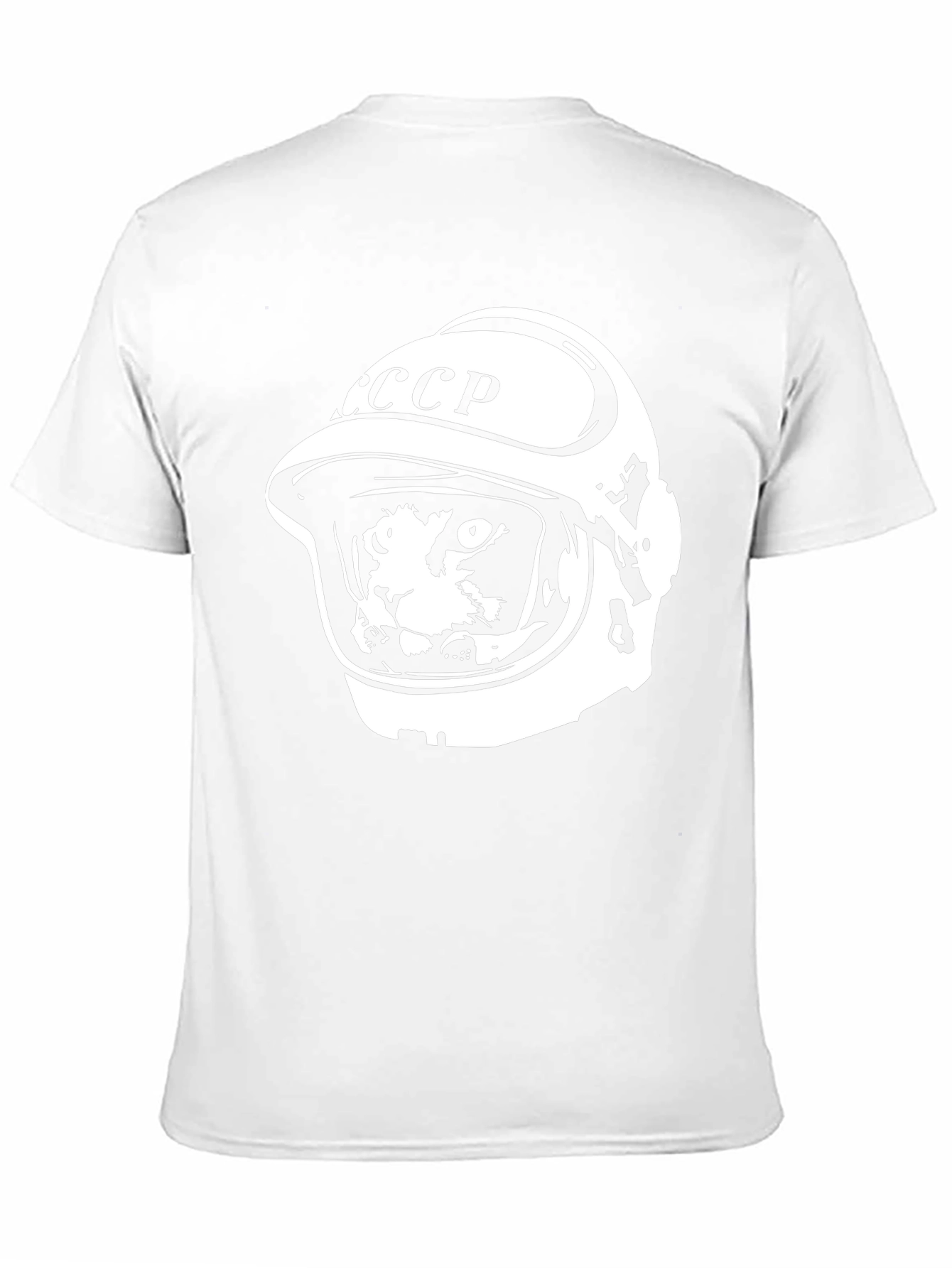Cat Cosmonaut T-Shirt - CCCP Space Helmet Tee