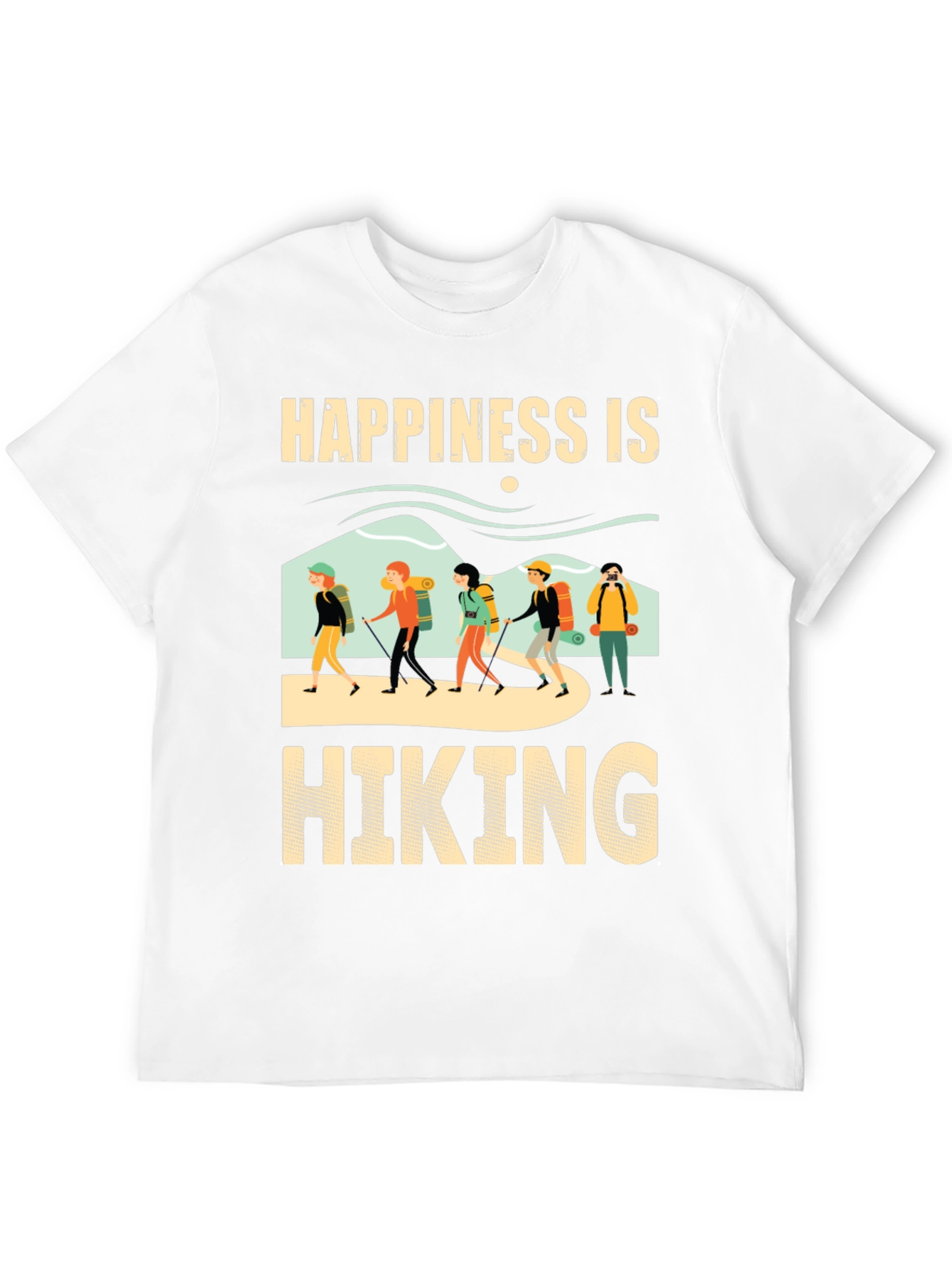 Happiness is Hiking Graphic T-Shirt