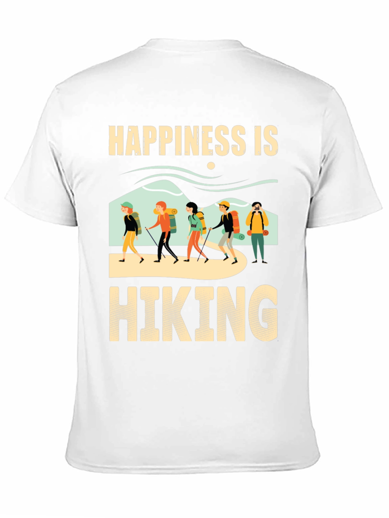 Happiness is Hiking Graphic T-Shirt