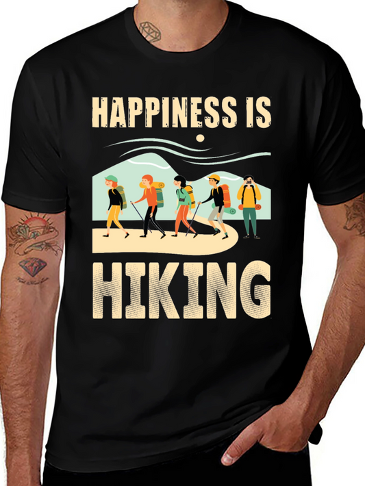 Happiness is Hiking Graphic T-Shirt