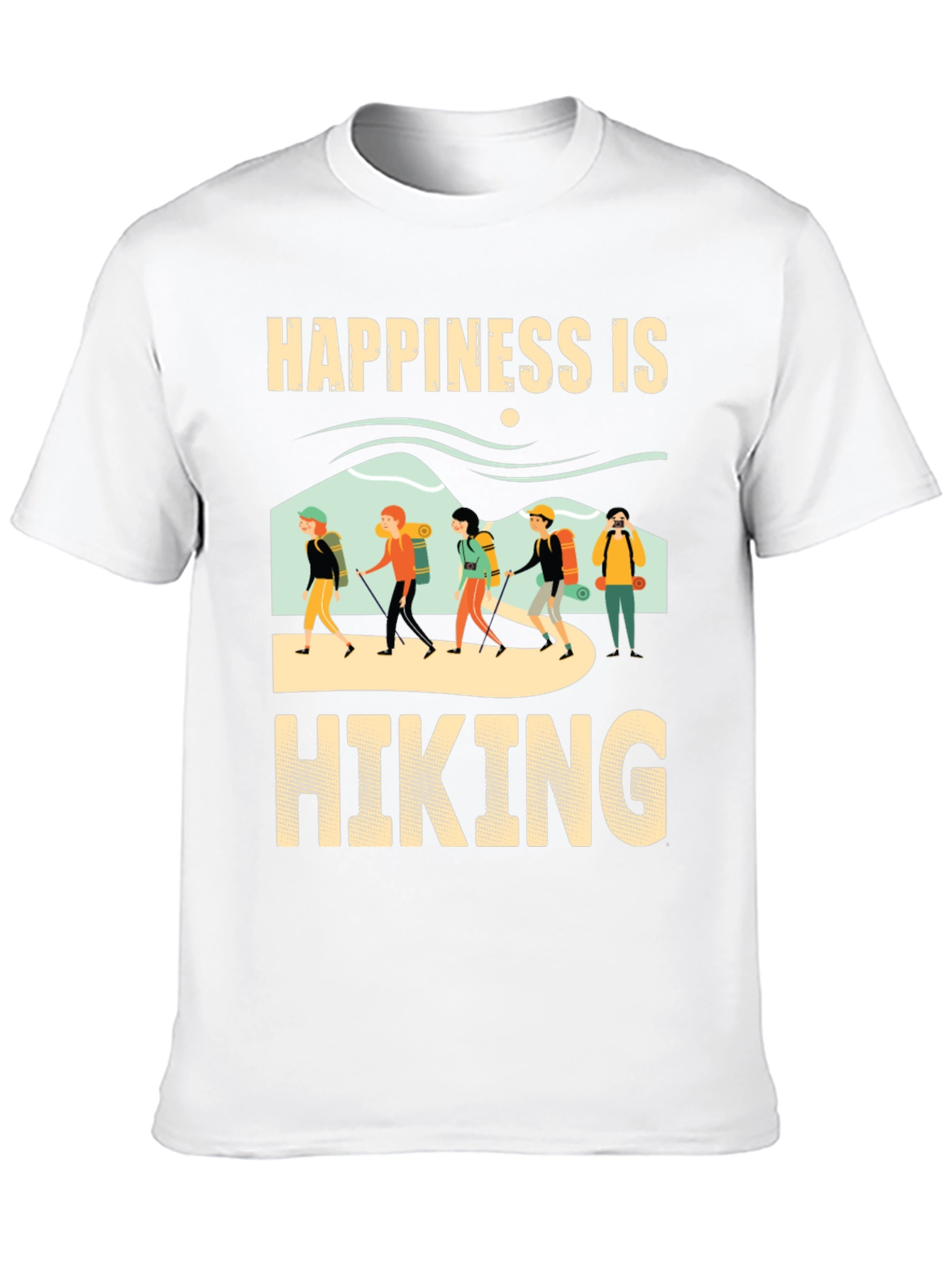Happiness is Hiking Graphic T-Shirt