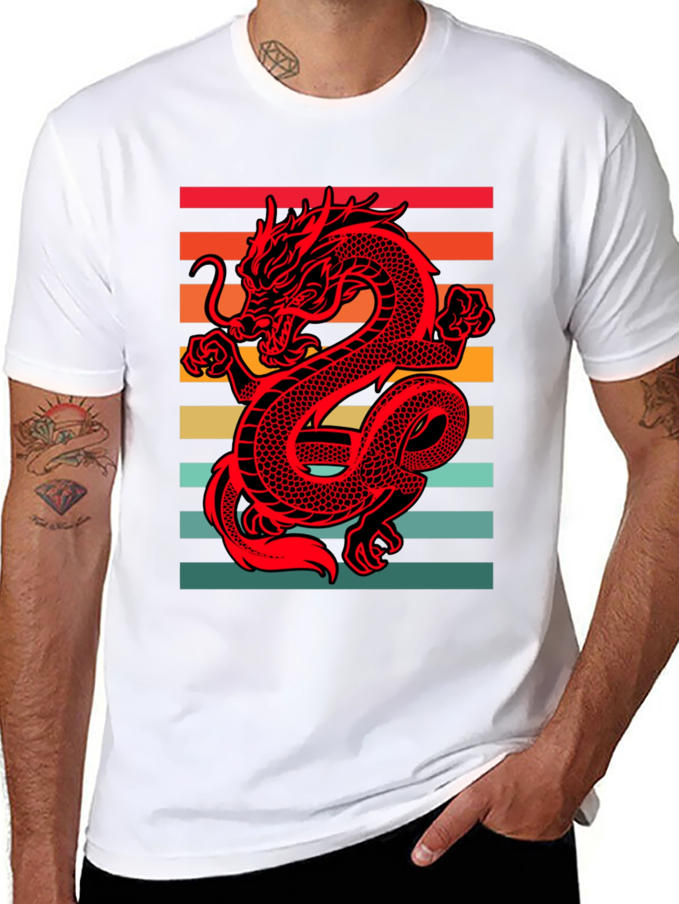 Retro Dragon Graphic Tee
