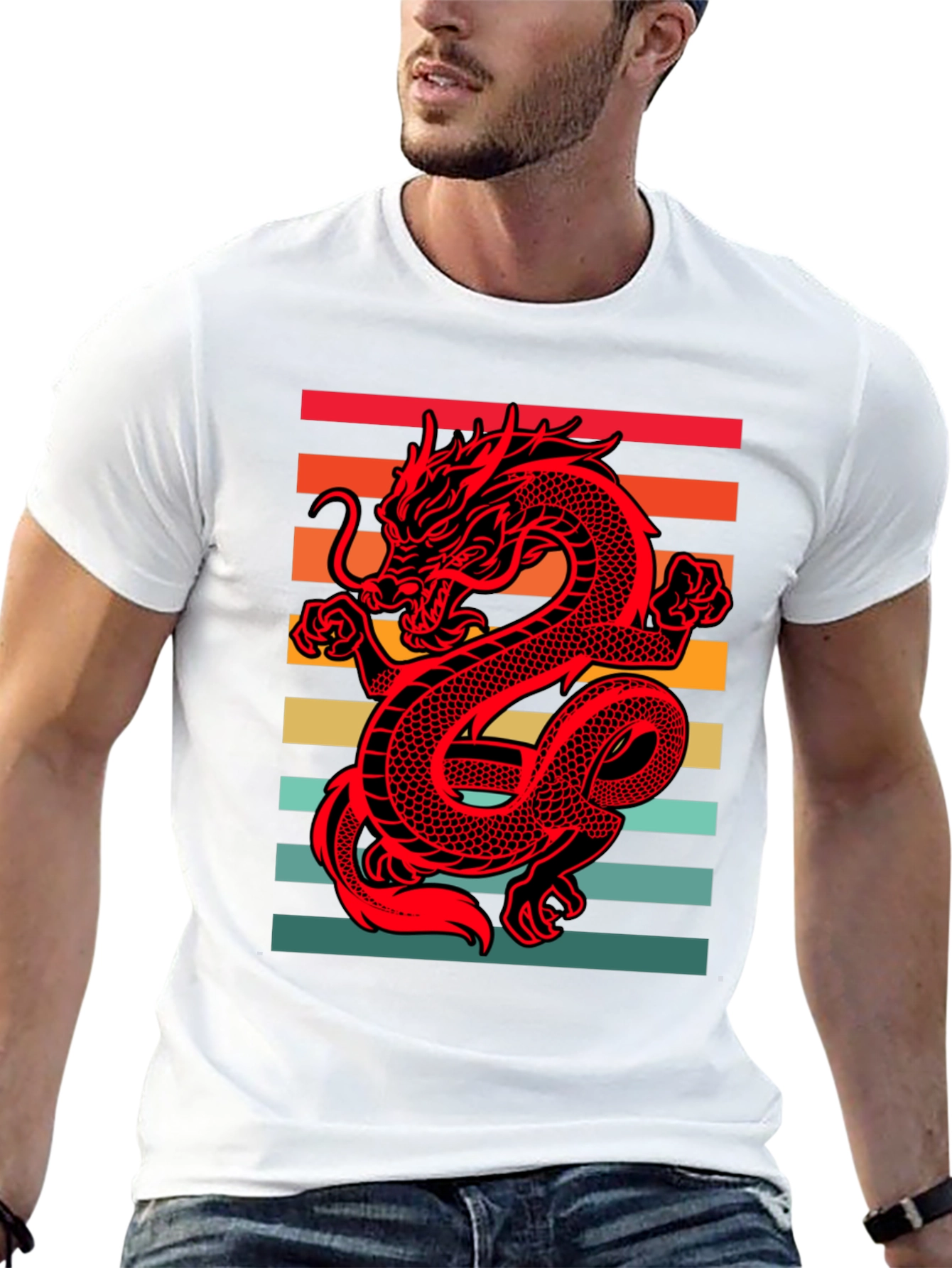 Retro Dragon Graphic Tee