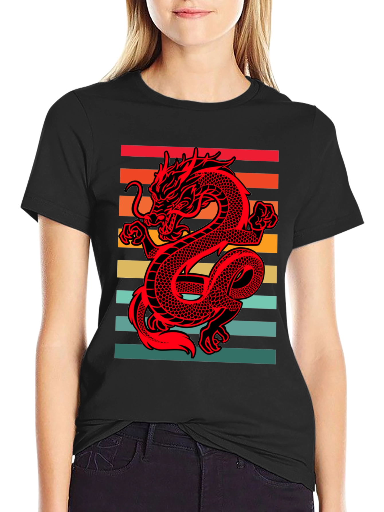 Retro Dragon Graphic Tee