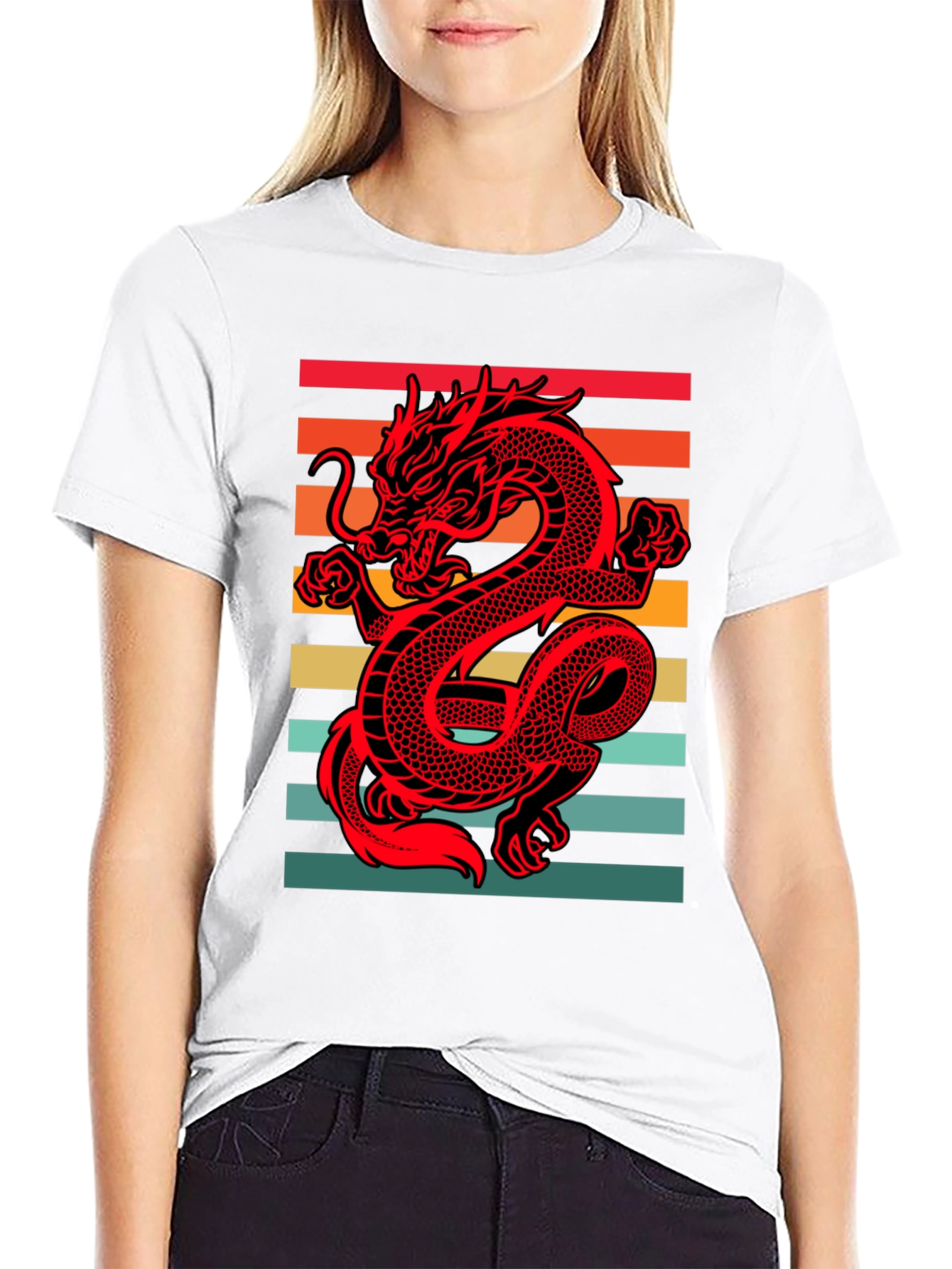 Retro Dragon Graphic Tee