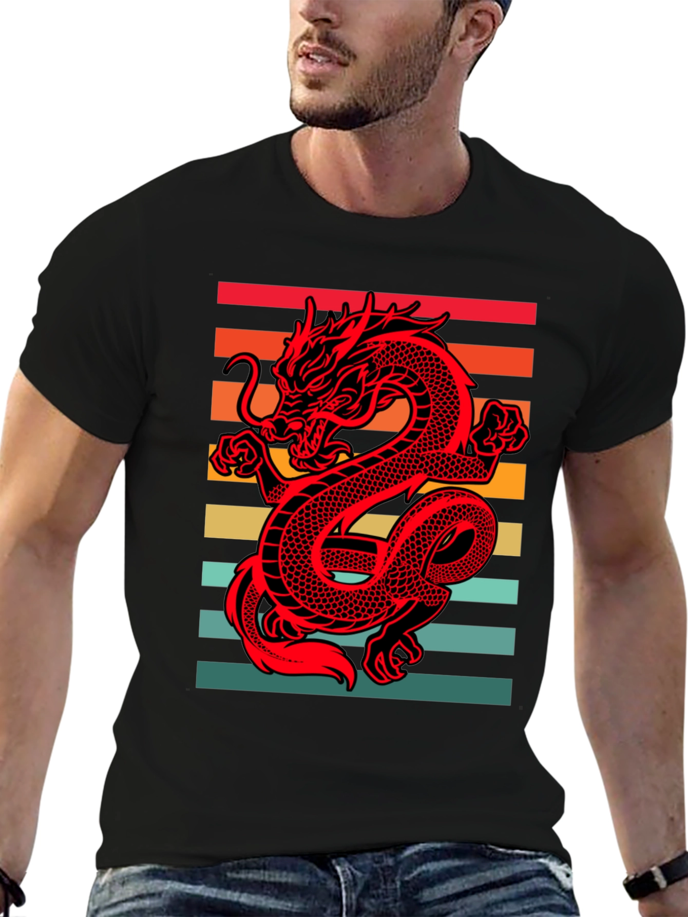 Retro Dragon Graphic Tee