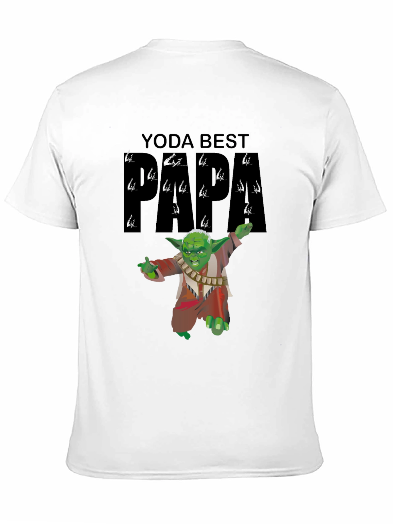 Yoda Best Papa Black T-Shirt