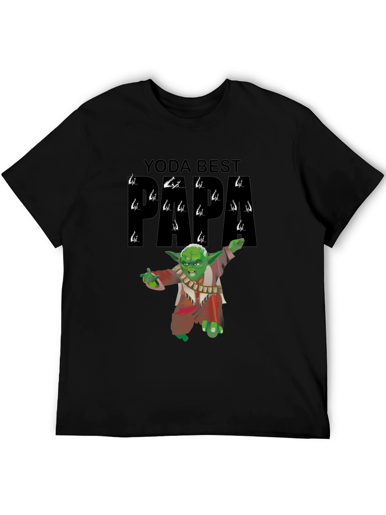 Yoda Best Papa Black T-Shirt
