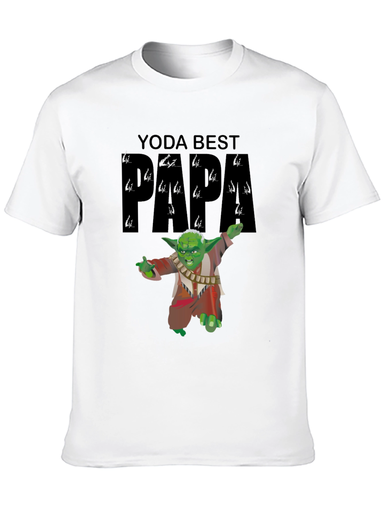 Yoda Best Papa Black T-Shirt