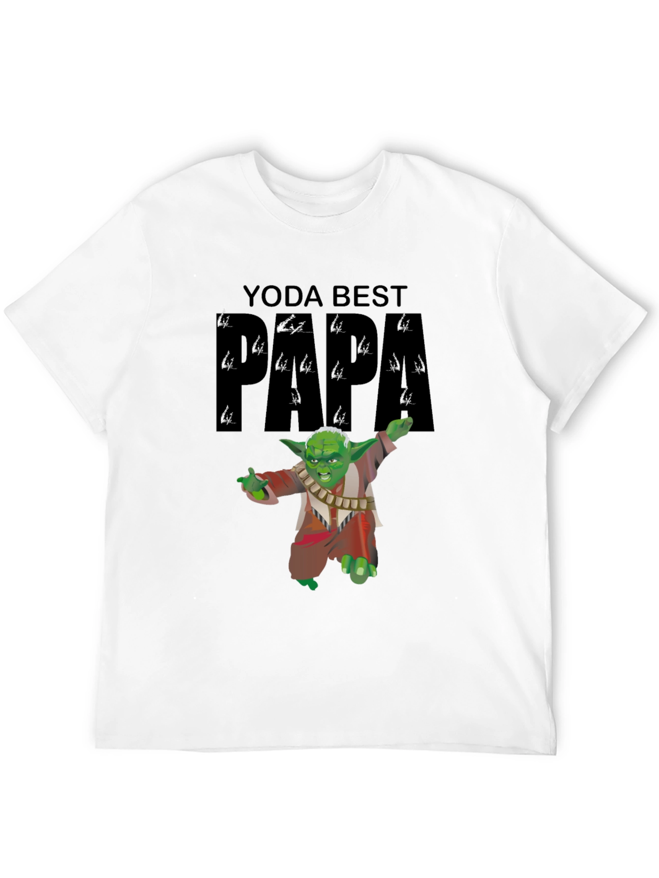 Yoda Best Papa Black T-Shirt