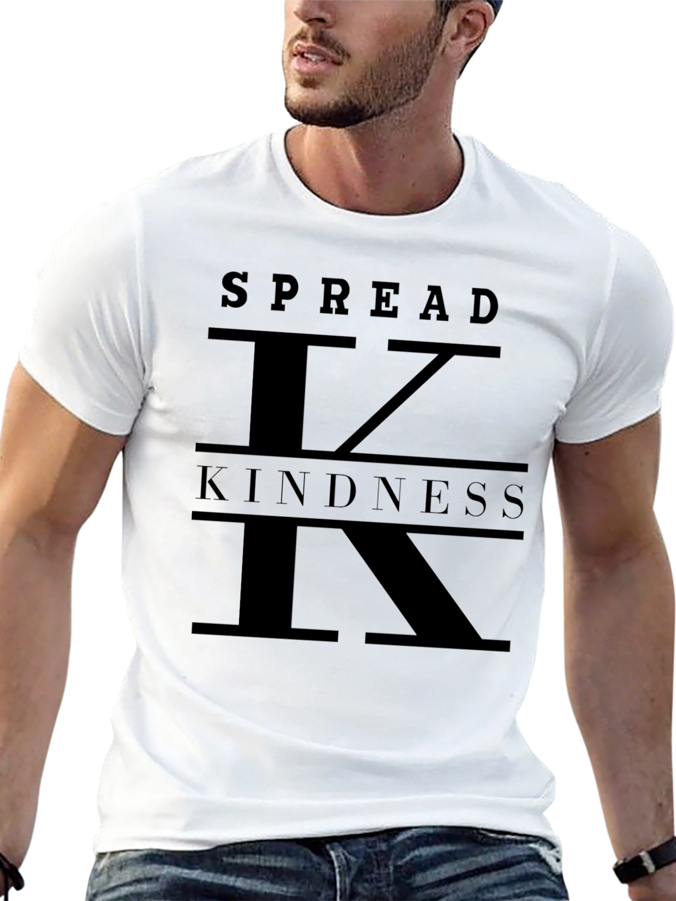 Spread Kindness Graphic Tee - Unisex Black T-Shirt