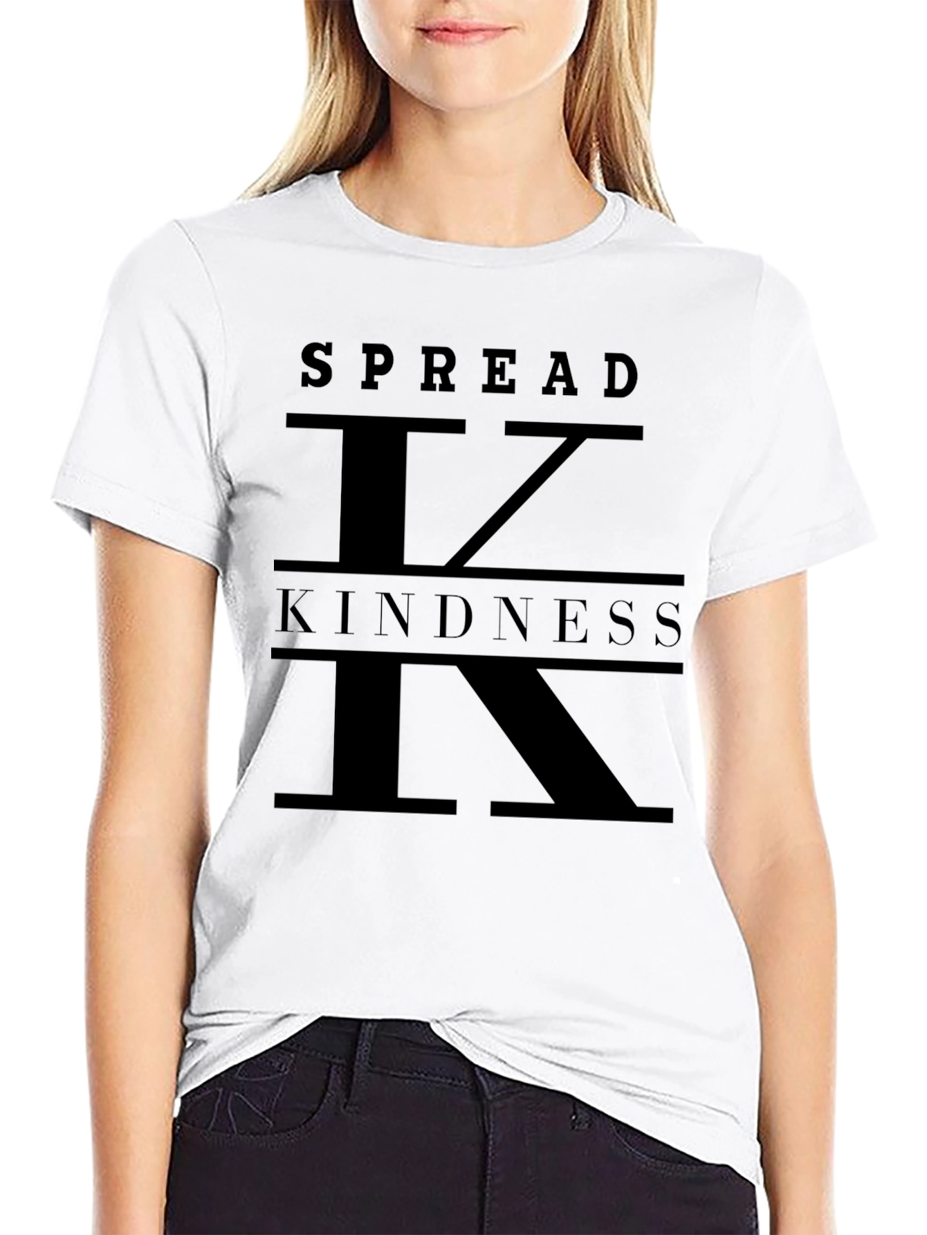Spread Kindness Graphic Tee - Unisex Black T-Shirt