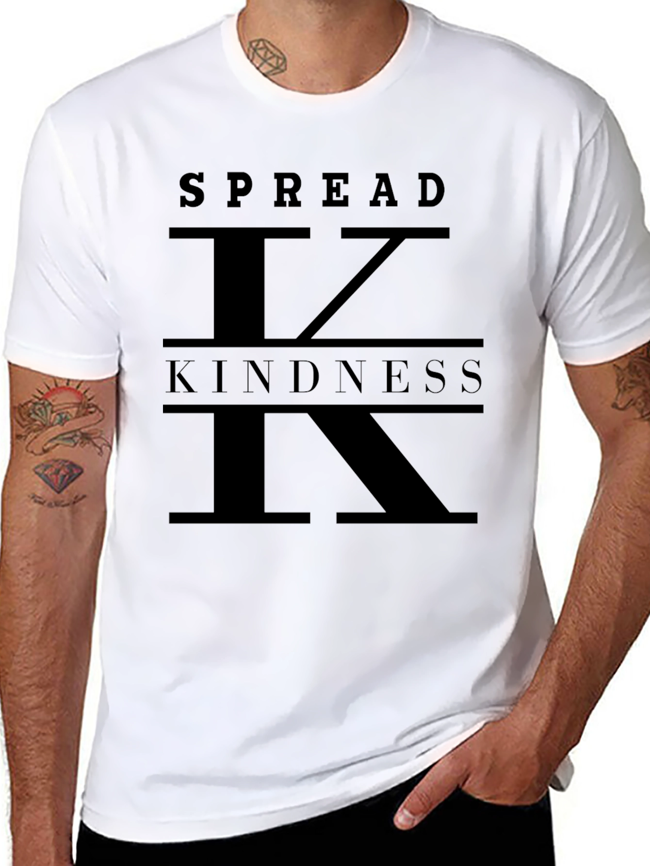 Spread Kindness Graphic Tee - Unisex Black T-Shirt