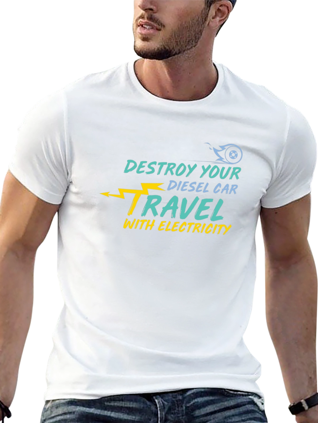 Destroy Your Diesel Car Electric Travel T-Shirt