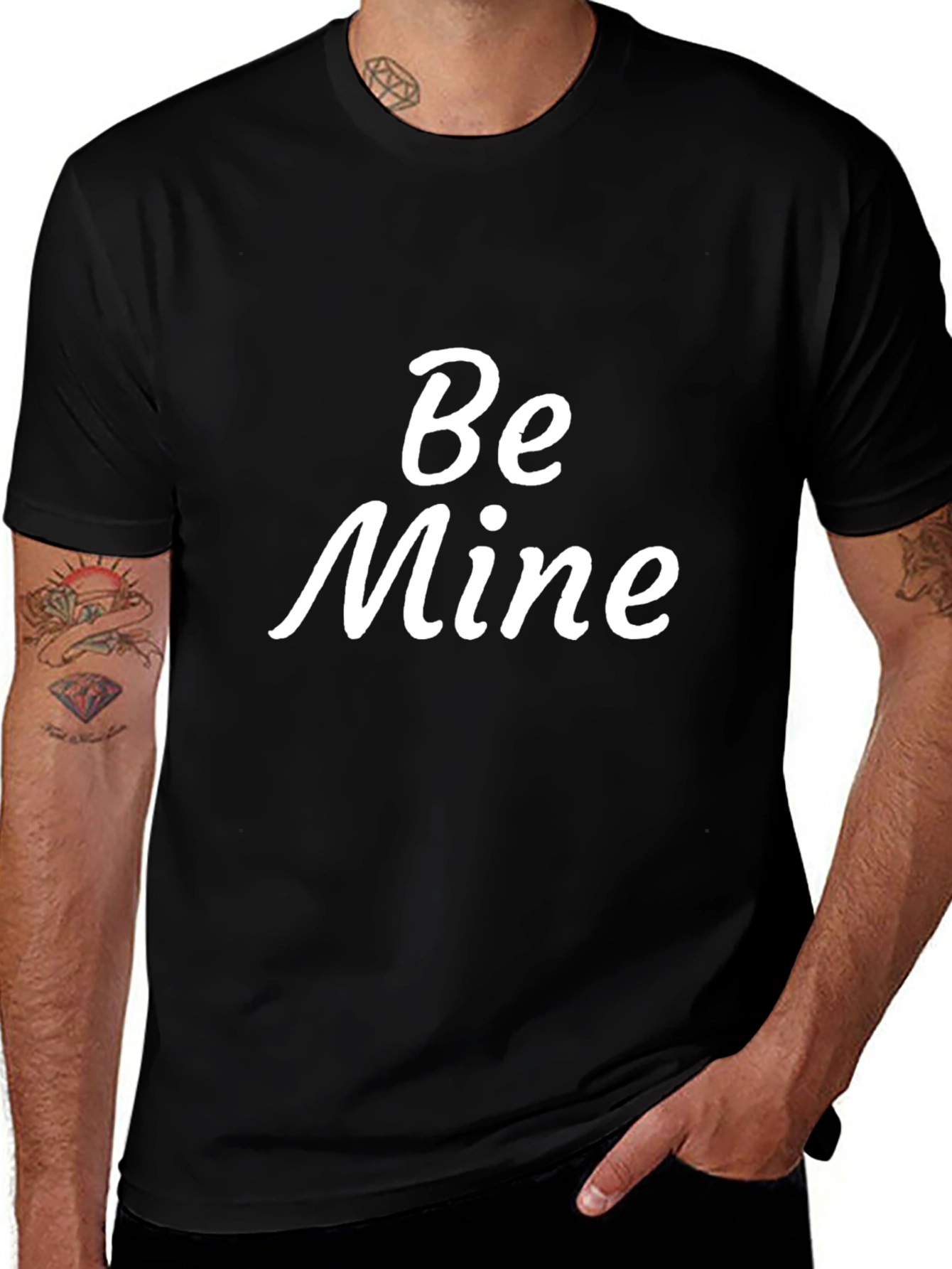 Be Mine Black T-Shirt - Valentines Day Apparel