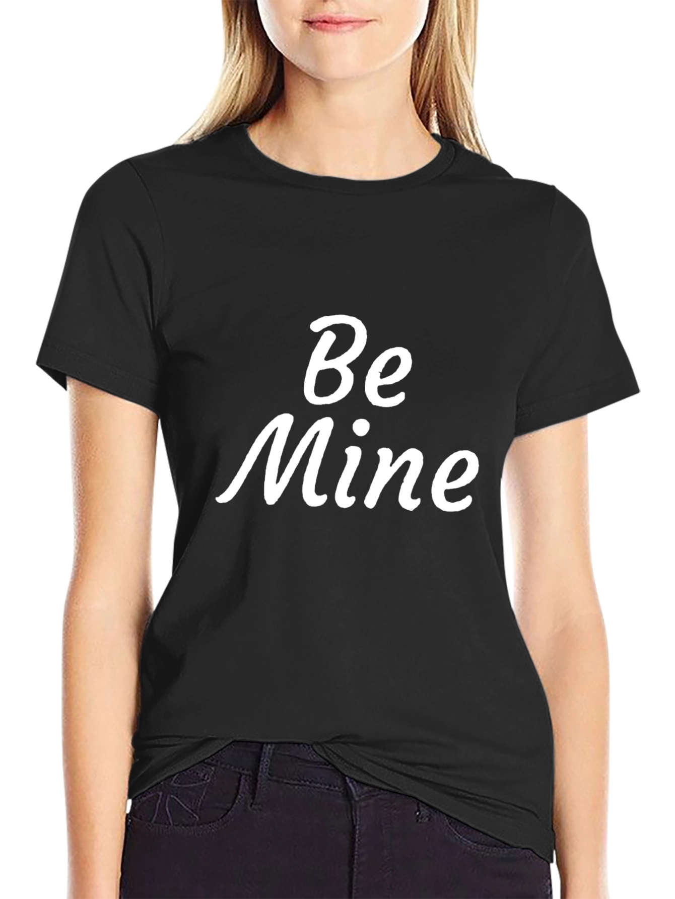 Be Mine Black T-Shirt - Valentines Day Apparel