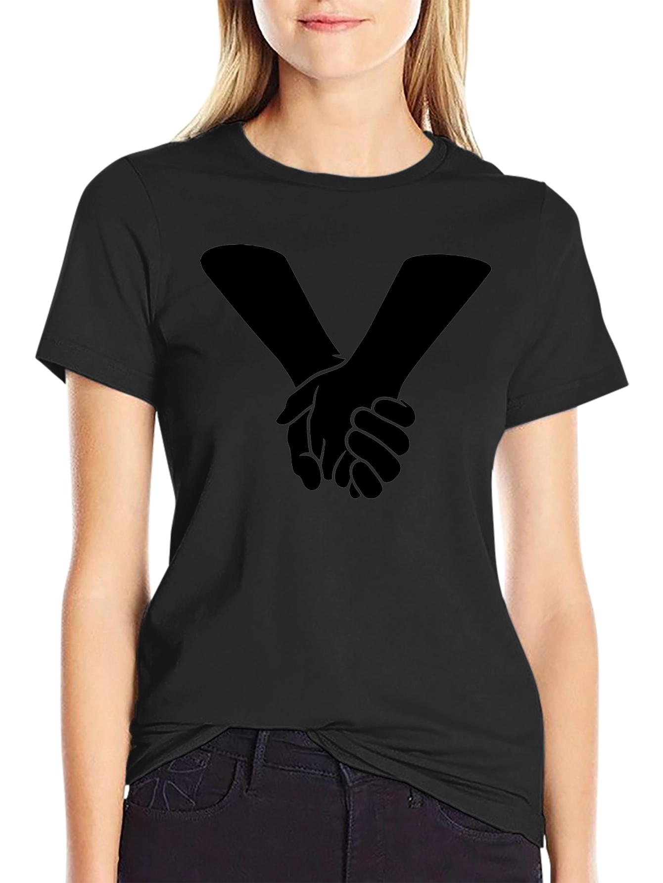 Unity Handshake Graphic Tee - Black