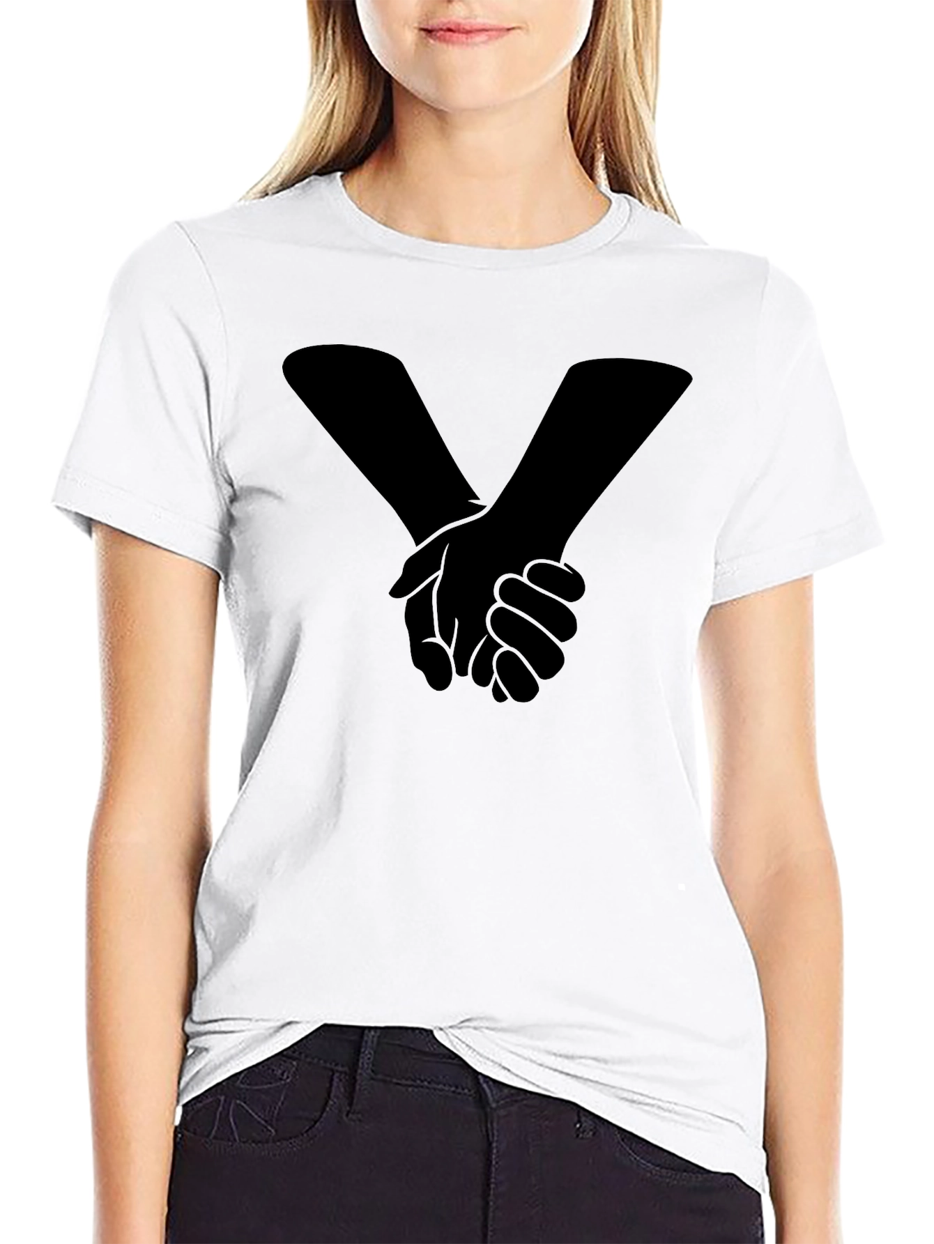 Unity Handshake Graphic Tee - Black
