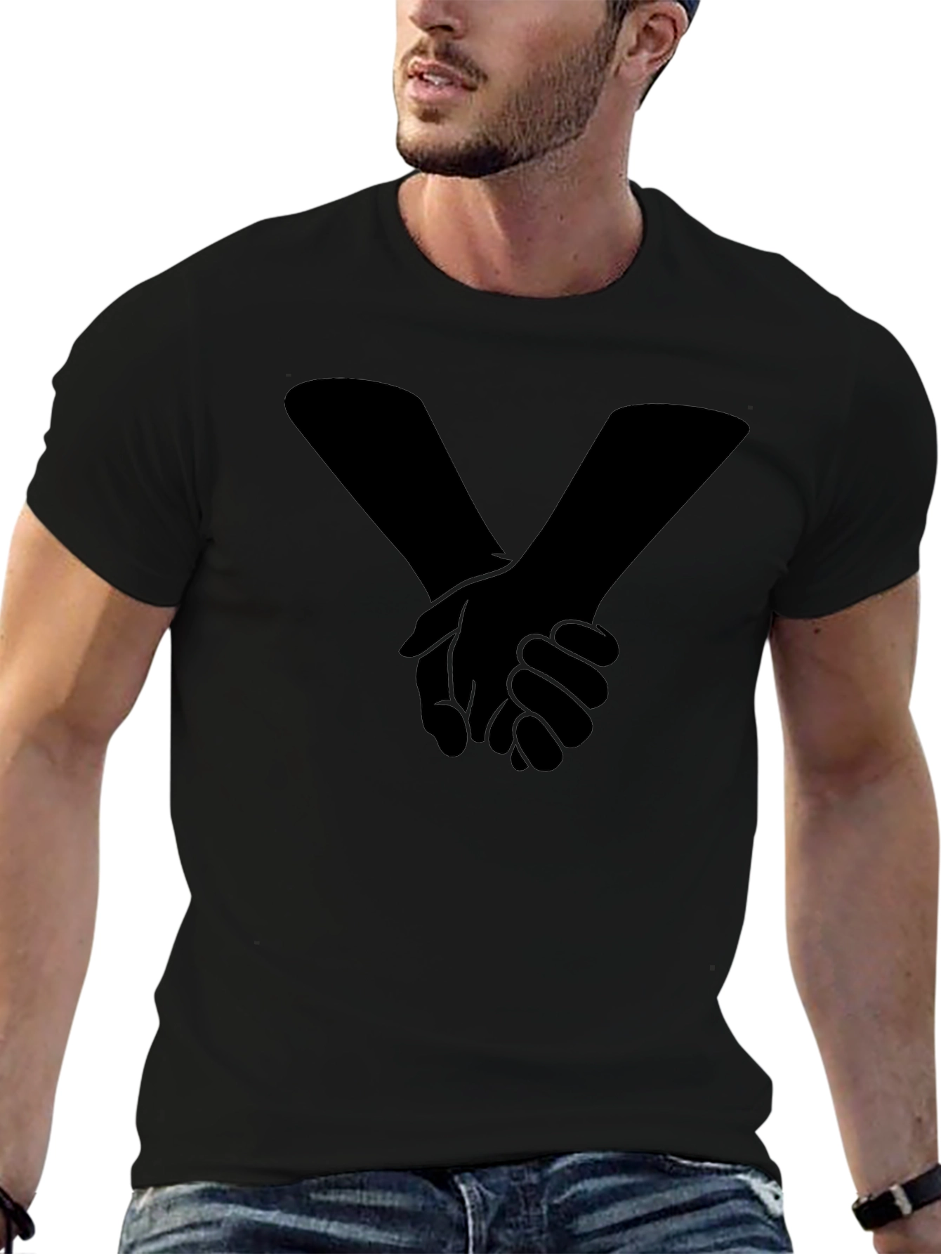 Unity Handshake Graphic Tee - Black