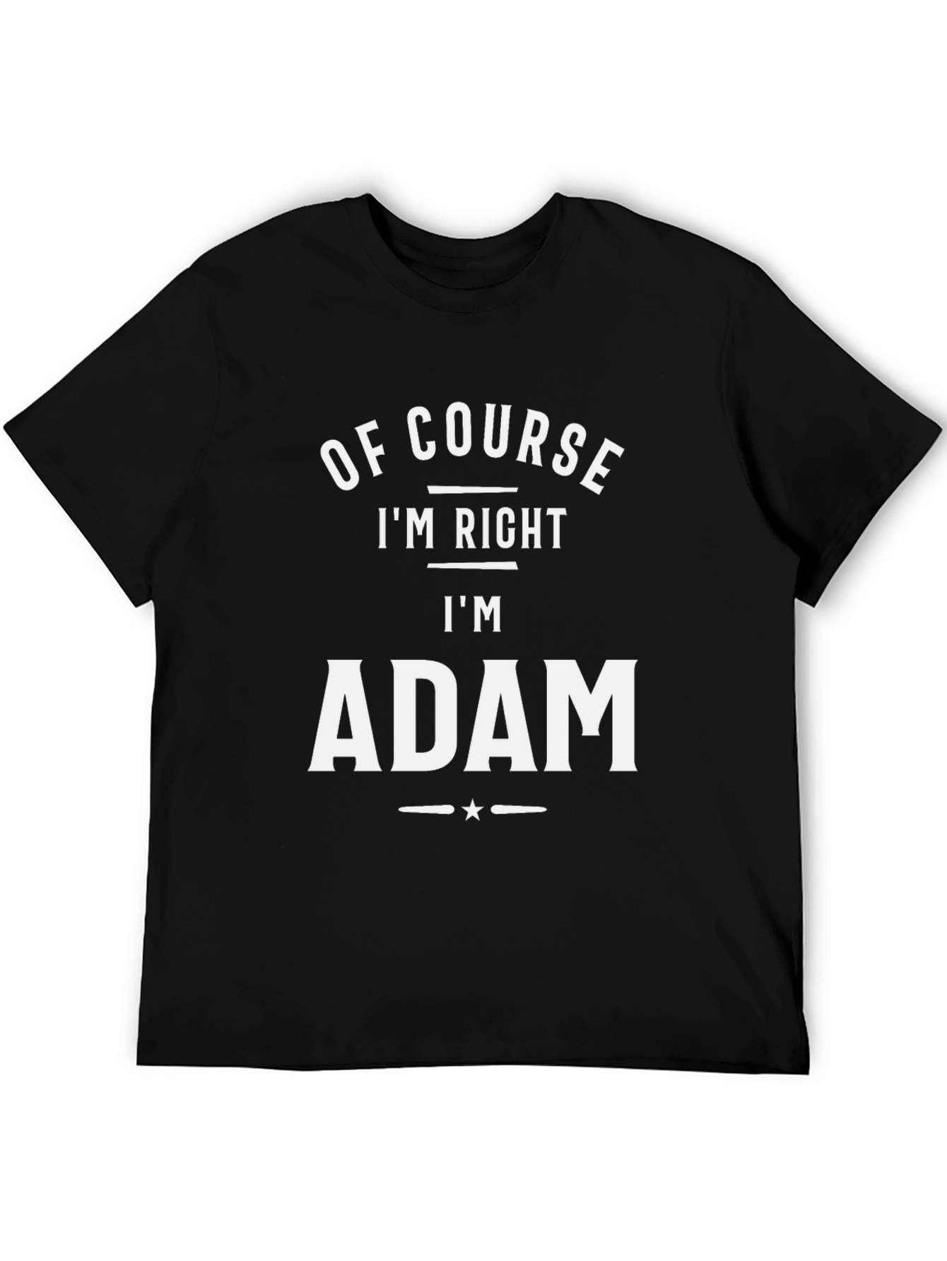 Of Course Im Right Im Adam T-Shirt