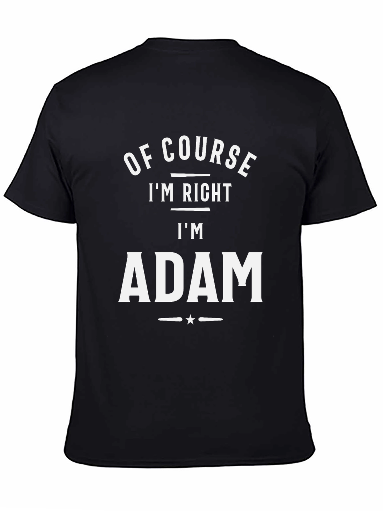 Of Course Im Right Im Adam T-Shirt