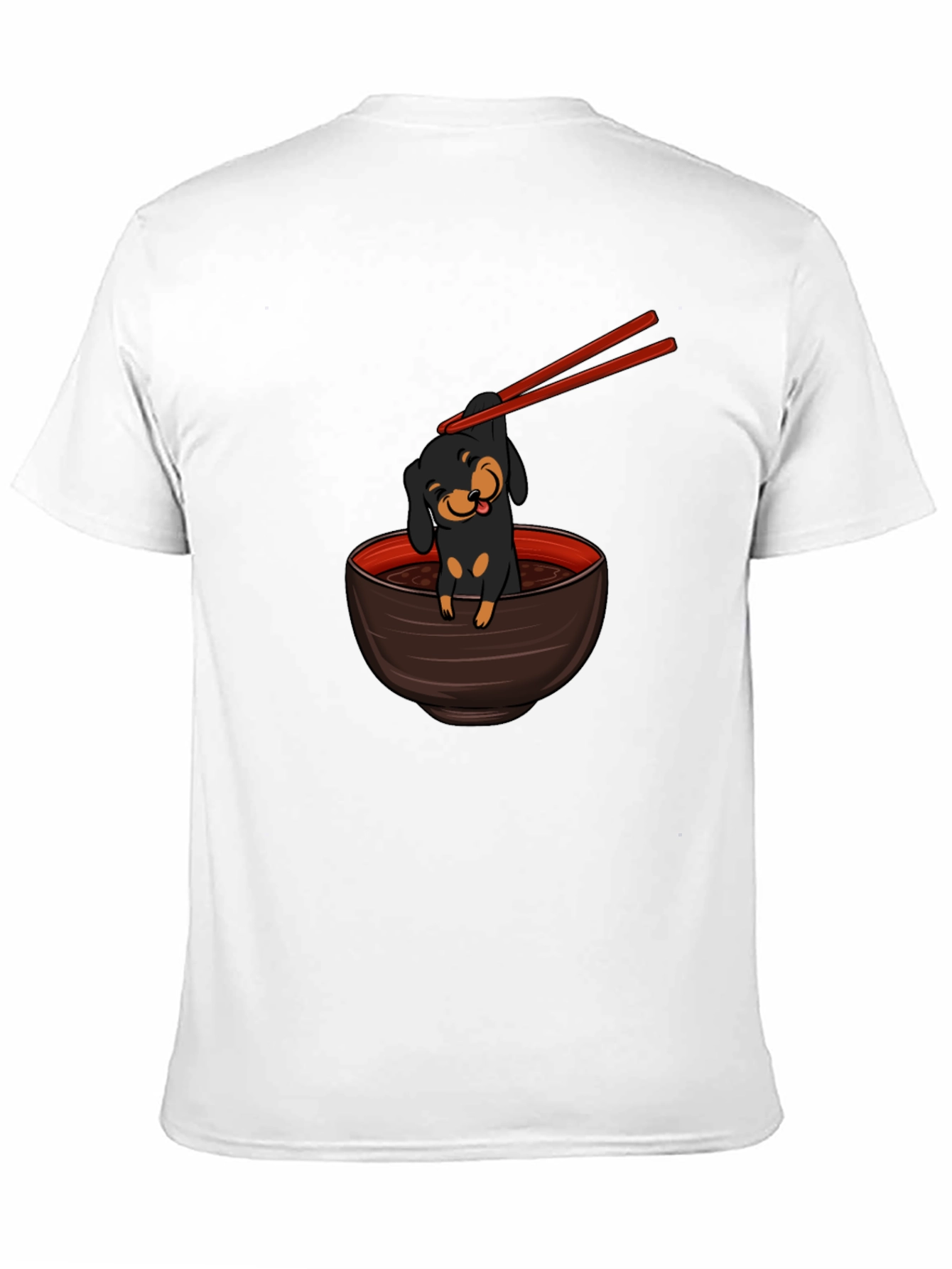 Dachshund Ramen Funny Graphic T-Shirt